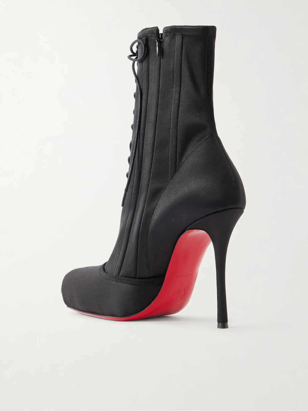 Pavlova 100 Lace-up Satin Ankle Boots