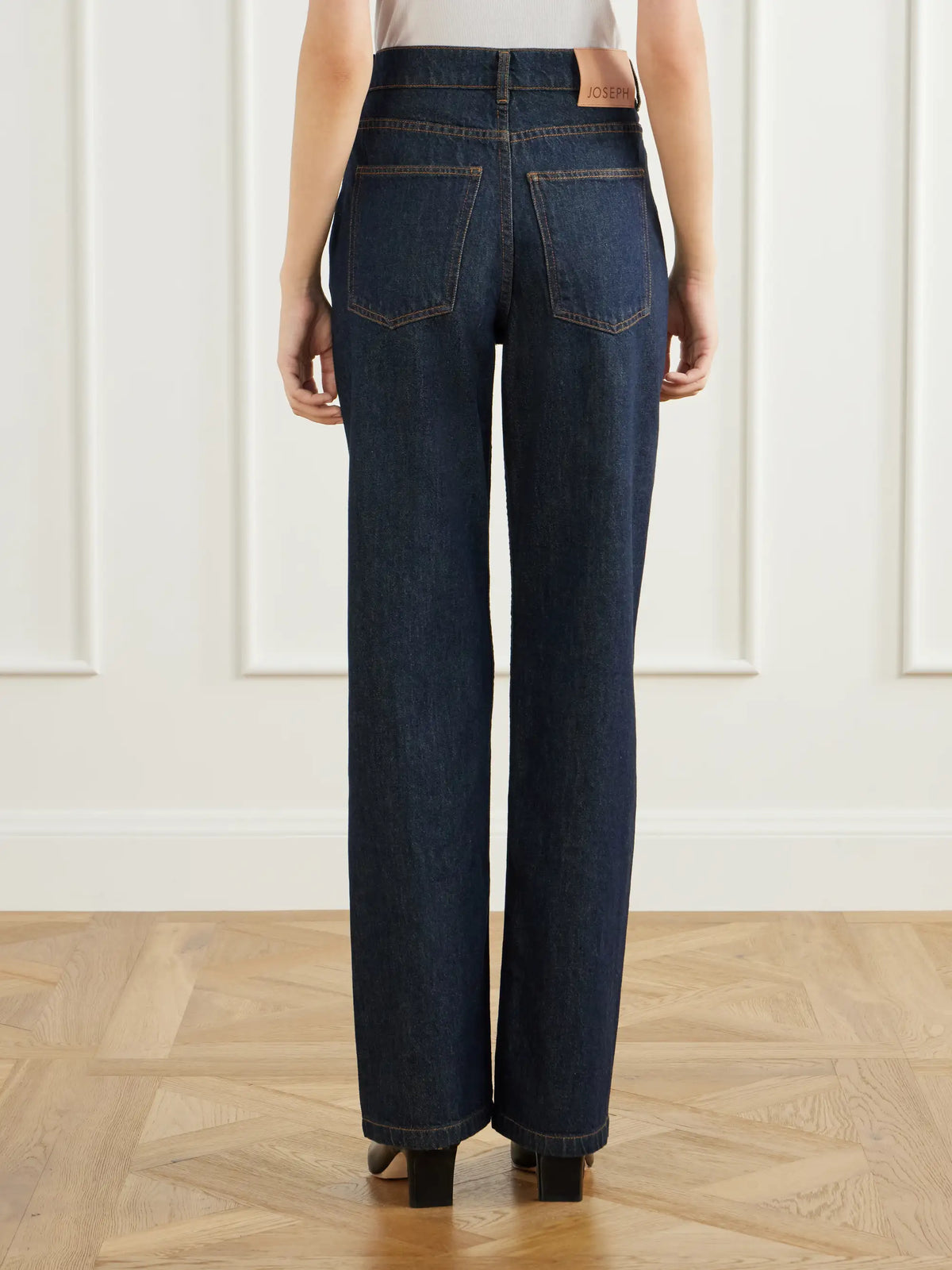 Joseph Chams High-rise Straight-leg Jeans