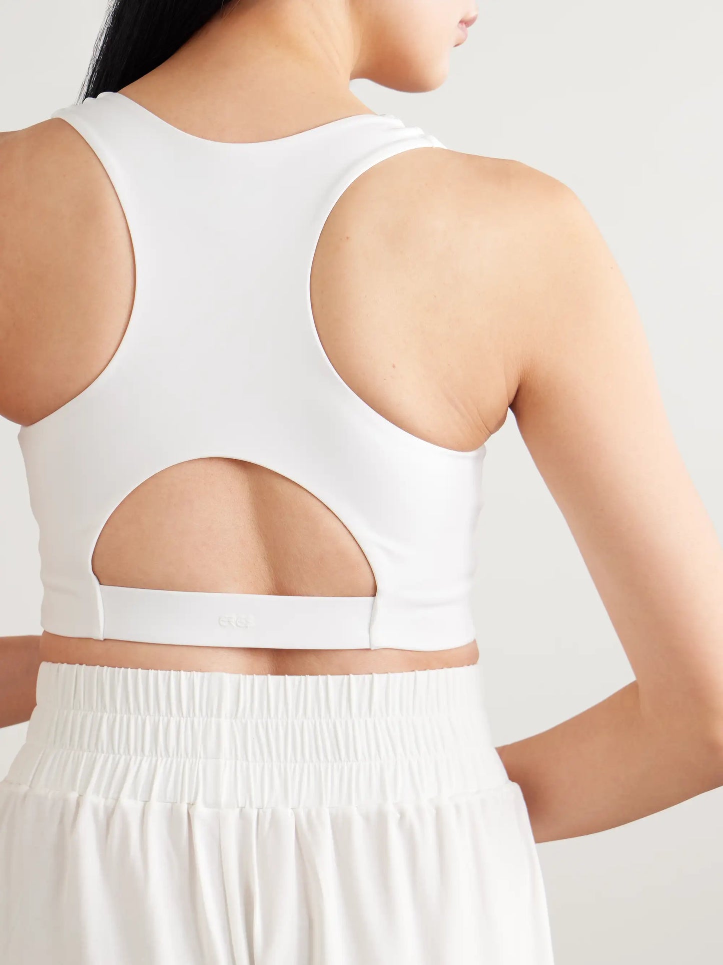 Marie-josé Cutout Embroidered Stretch-jersey Sports Bra