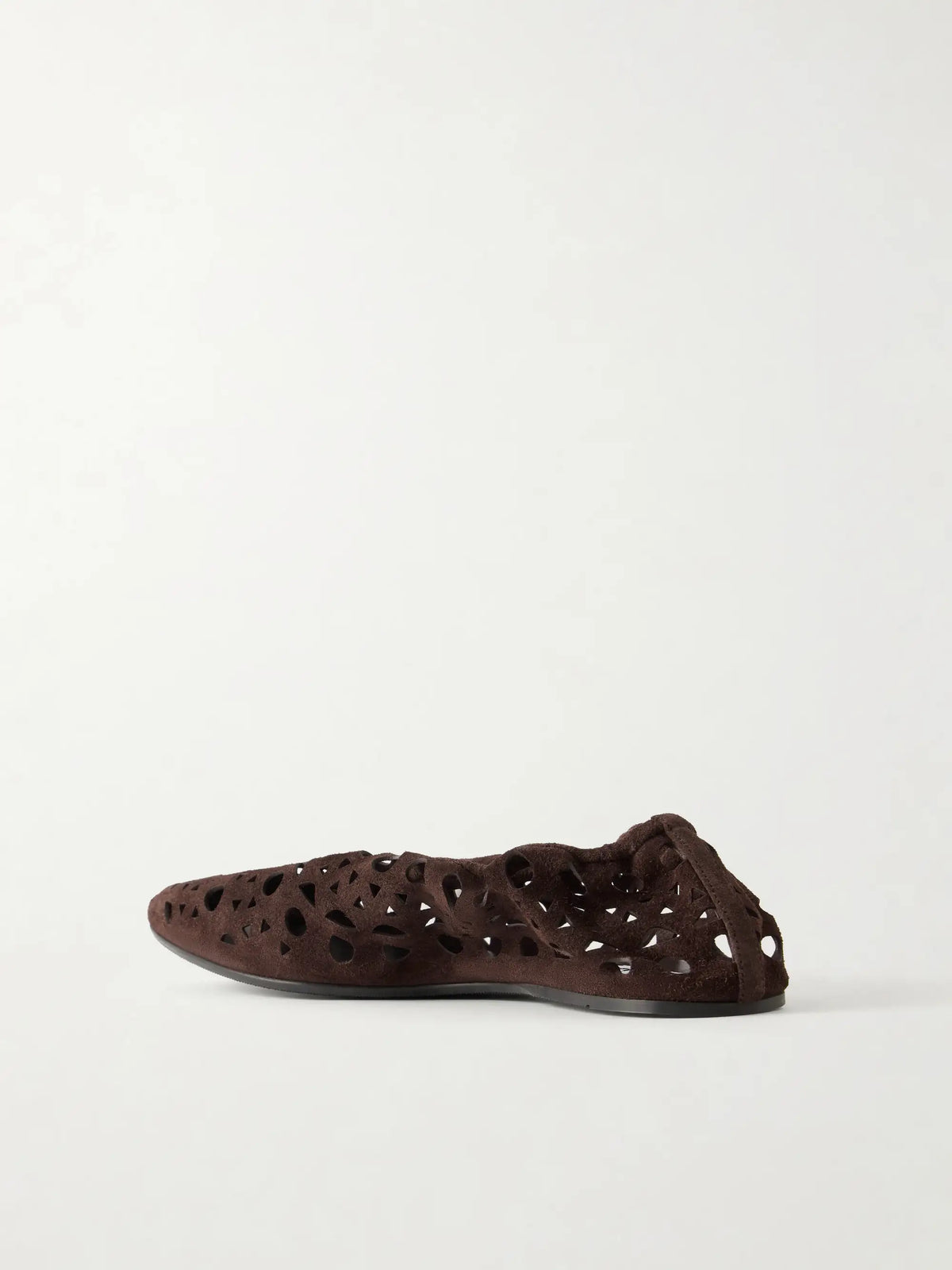 Neo Vienne Perforated Suede Ballet Flats