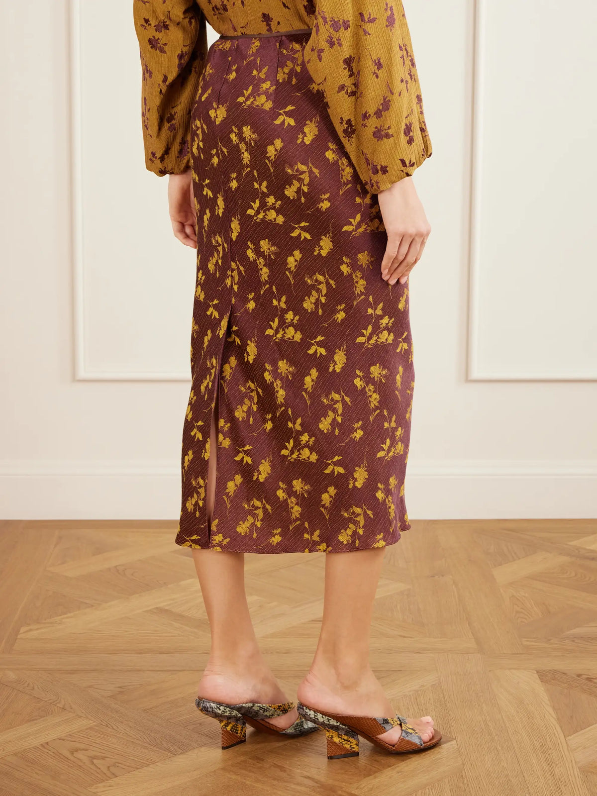 Dries Van Noten Floral-jacquard Cloqué Midi Skirt