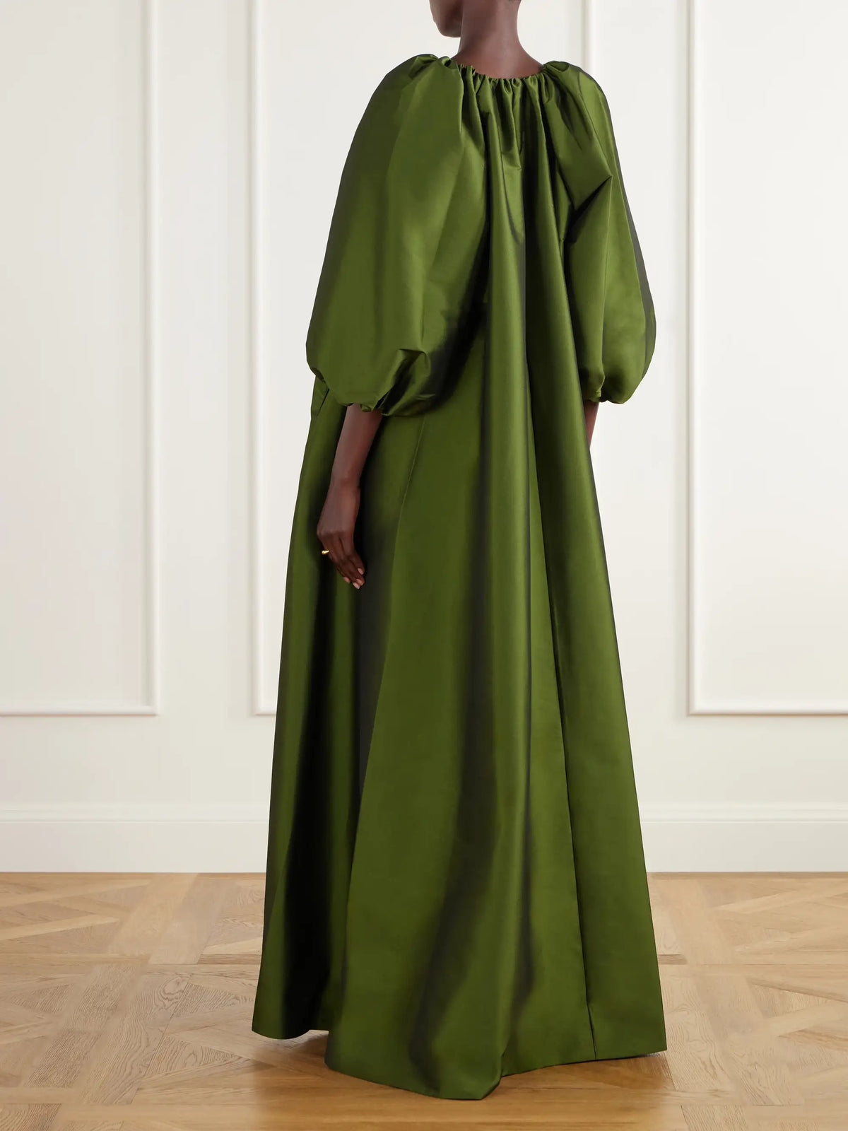 BERNADETTE George Gathered Taffeta Gown