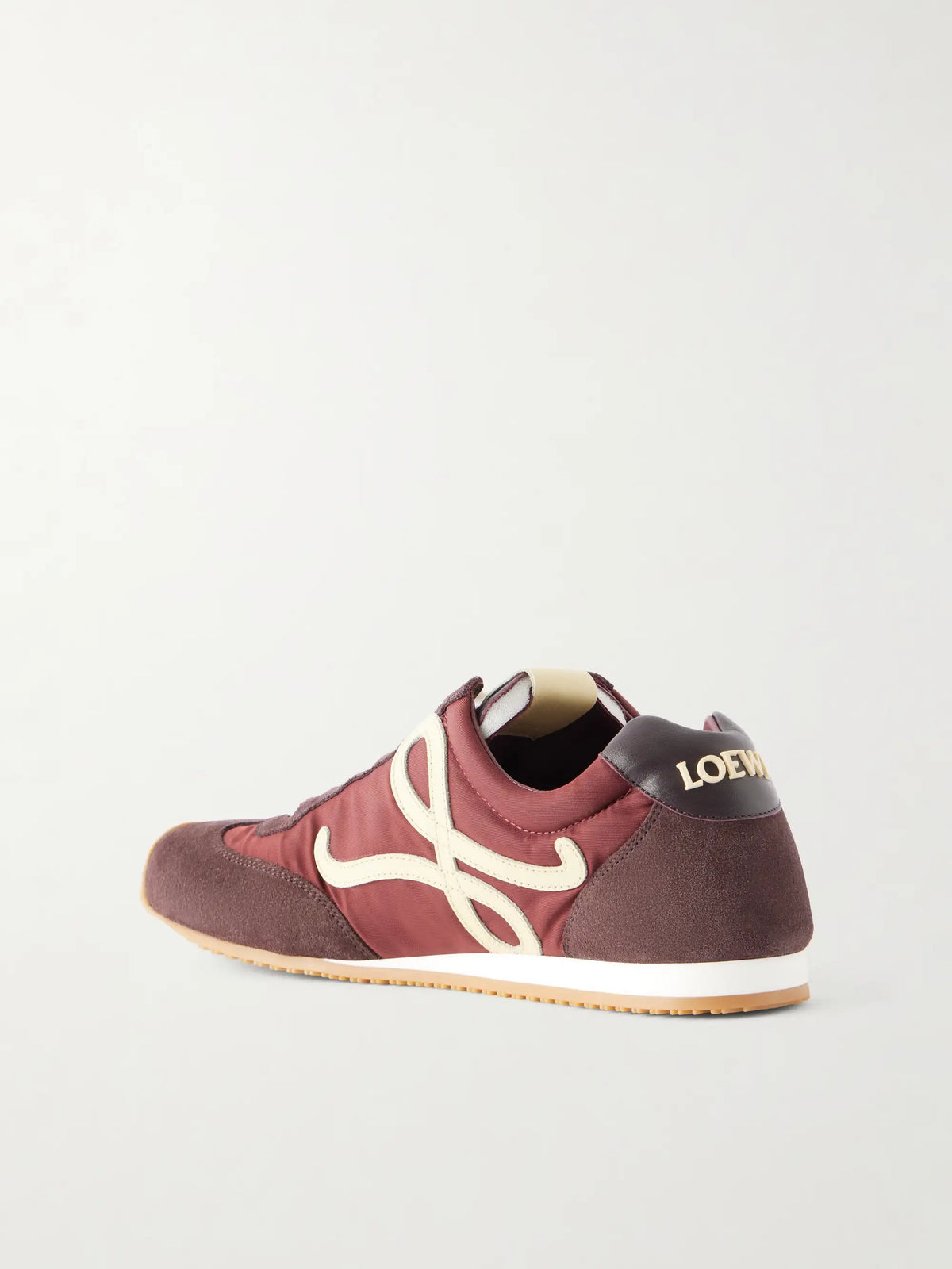 Ballet Runner 2.0 Logo-appliquéd Suede-trimmed Shell Sneakers