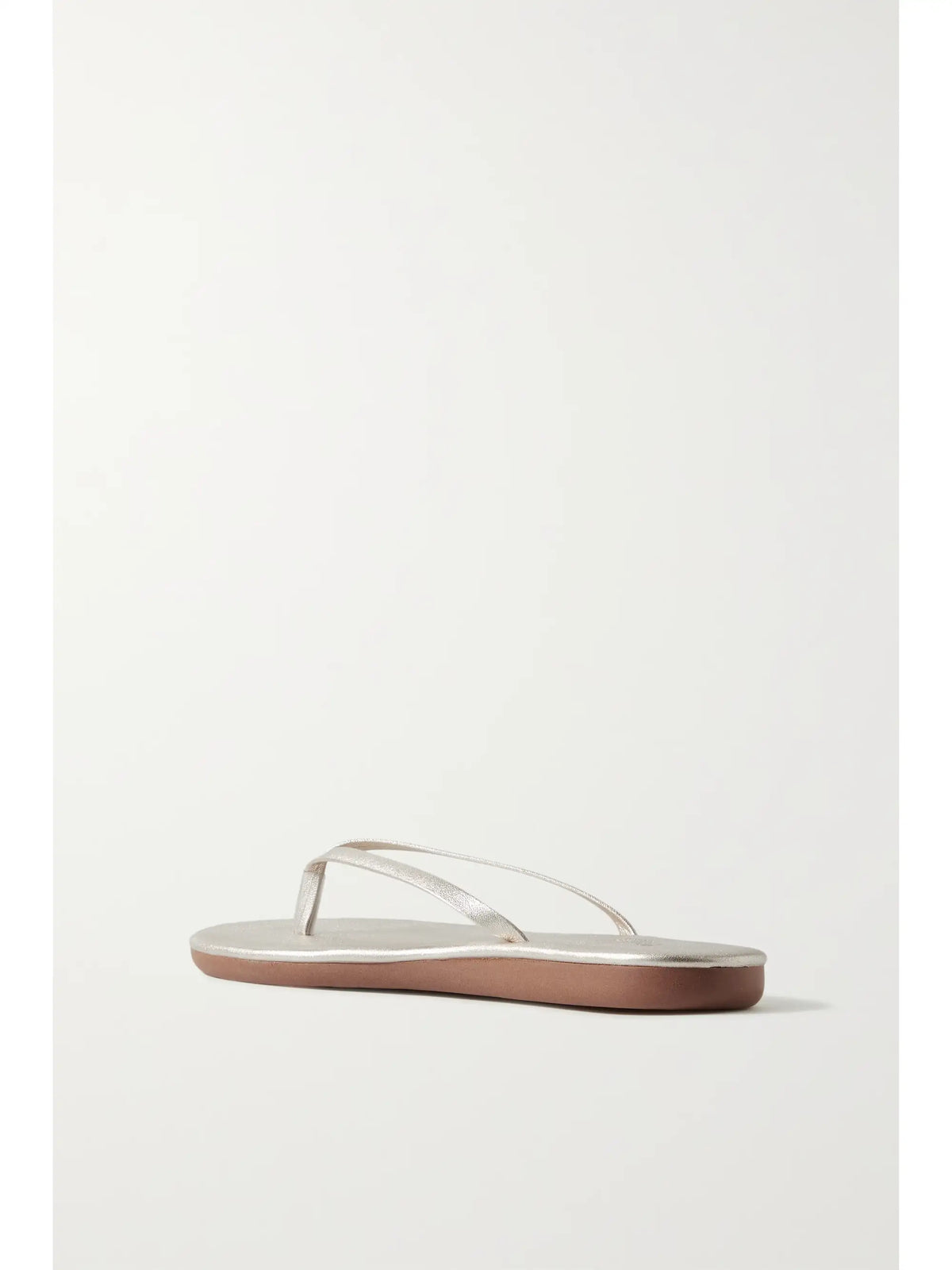 Saionara Metallic Leather Flip Flops