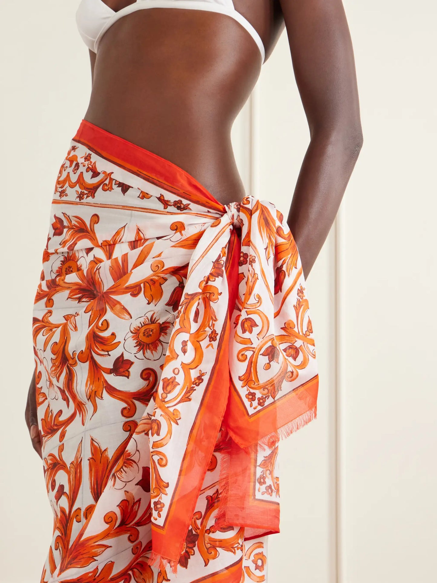 Maiolica Printed Cotton Pareo