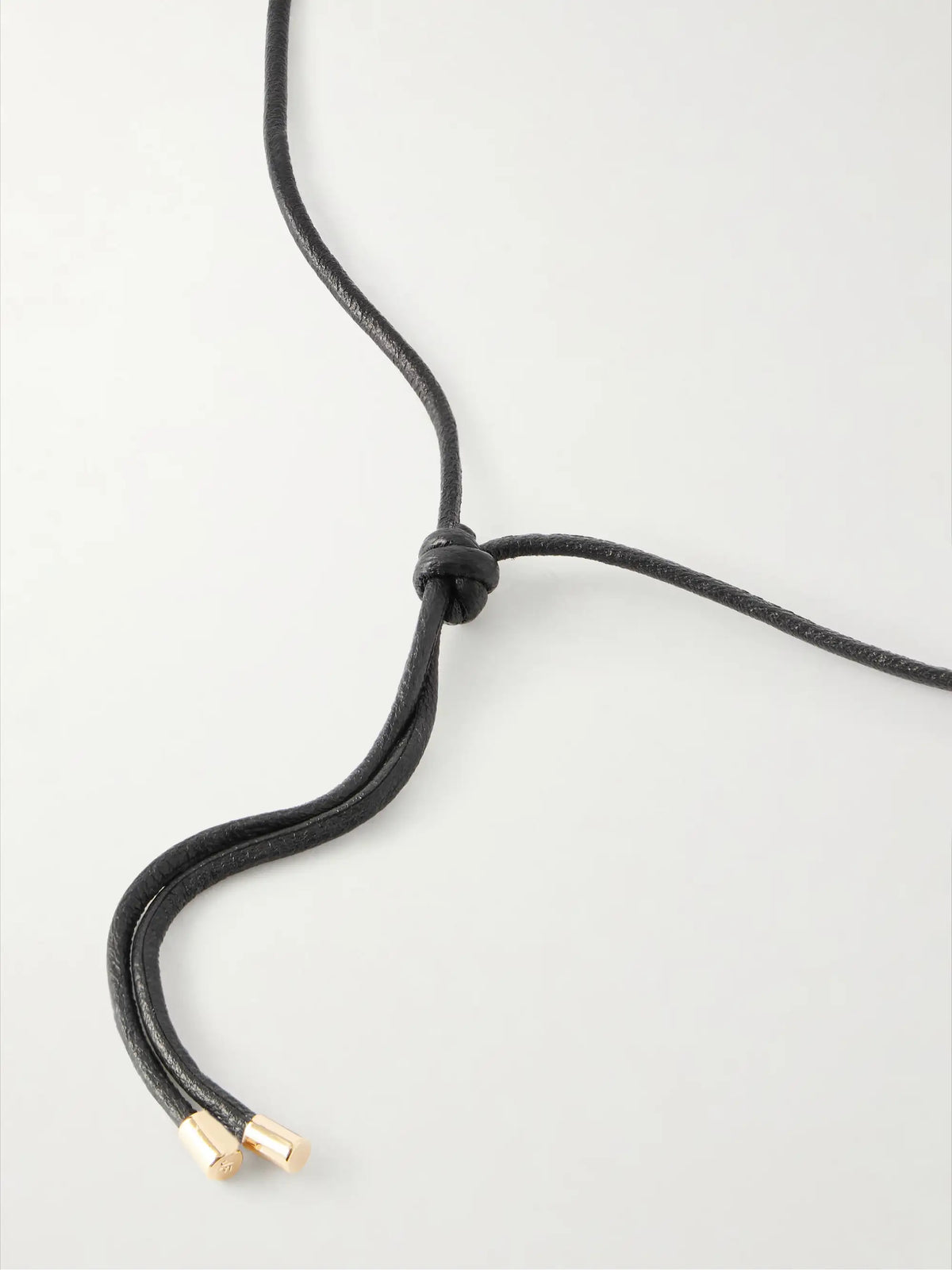 Puffy Heart Gold-plated And Leather Choker