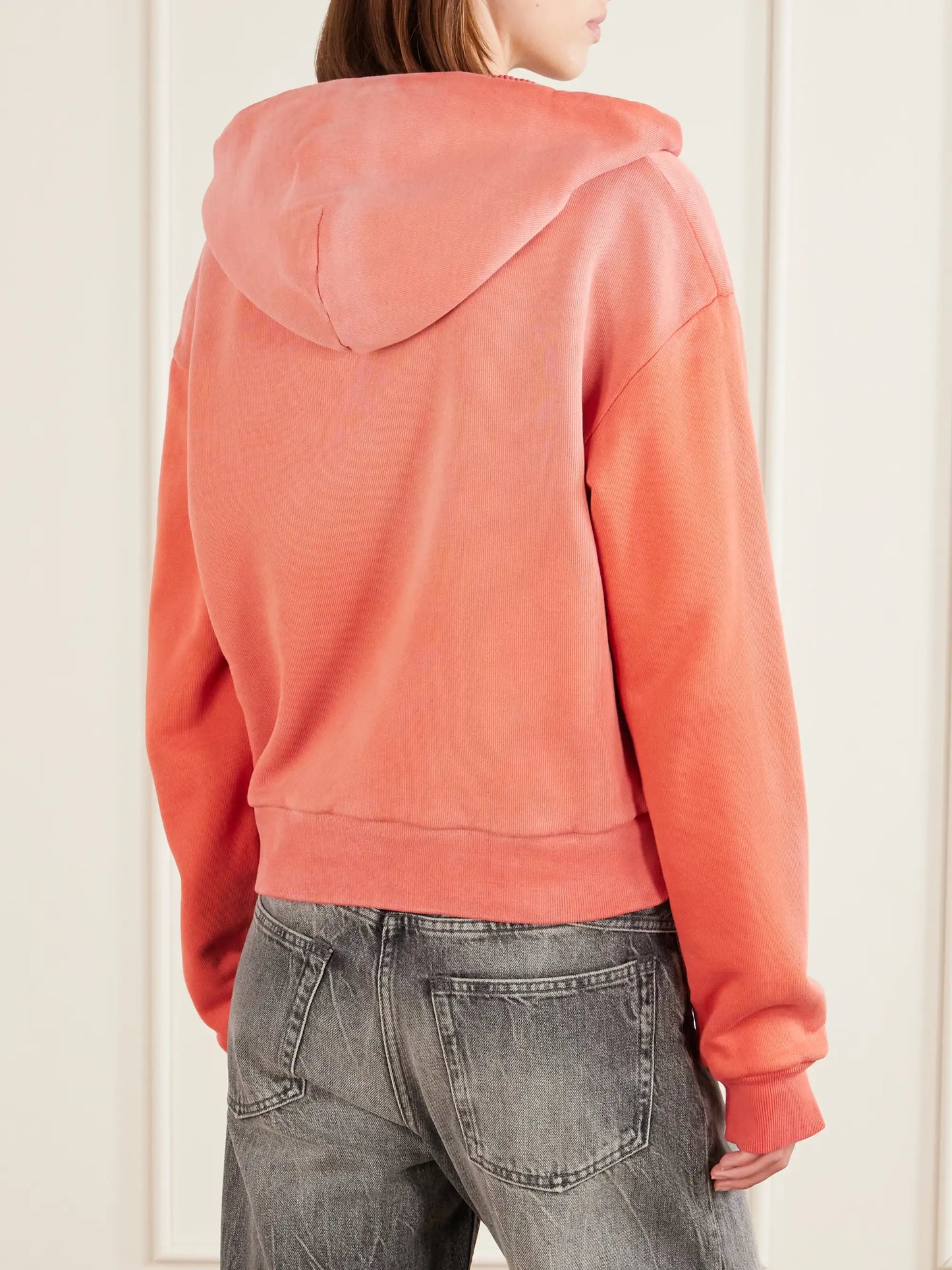 Feida U Sunkissed Printed Ribbed Jersey Sweatshirt
