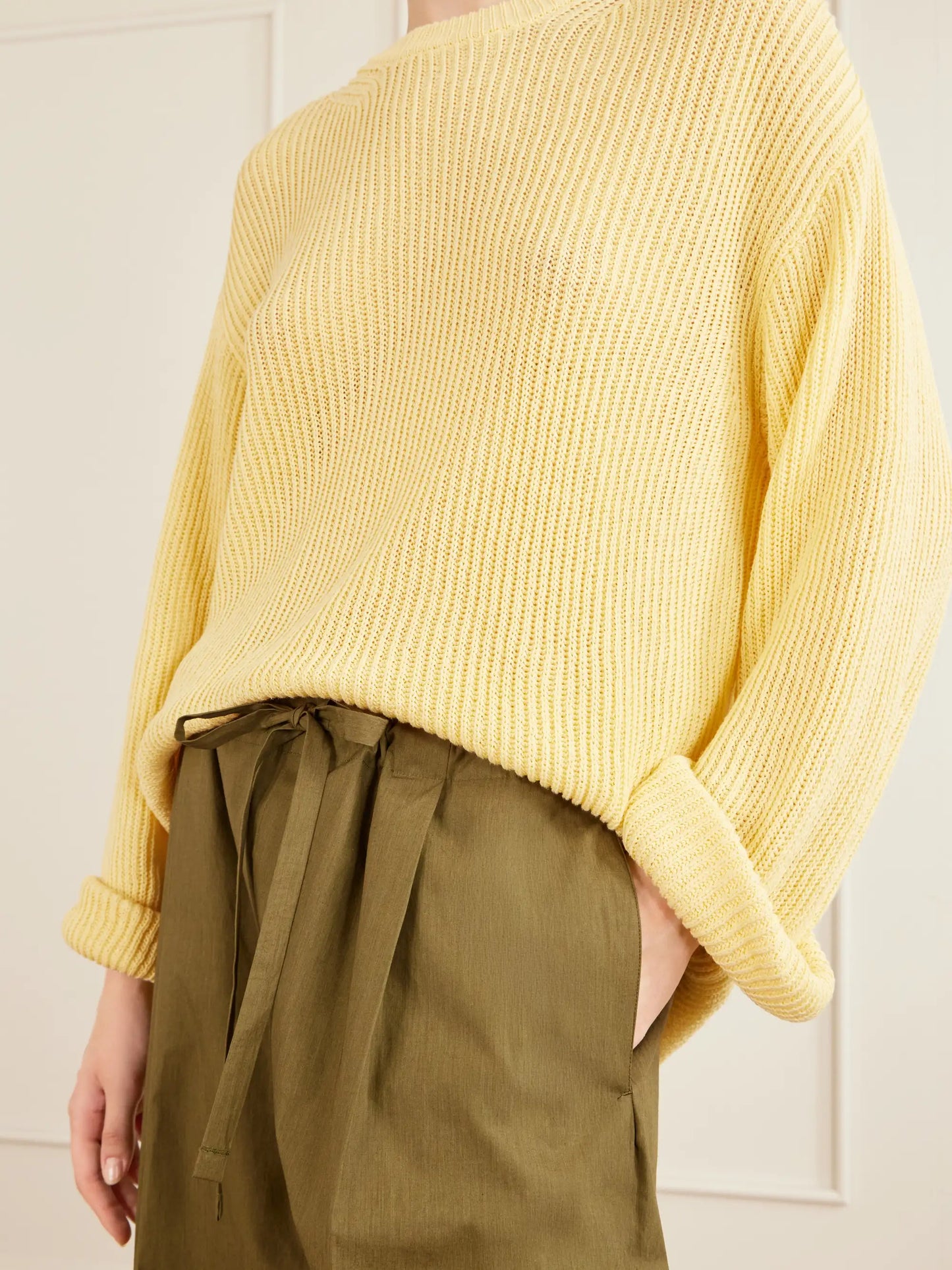 Cotton And Linen-blend Sweater