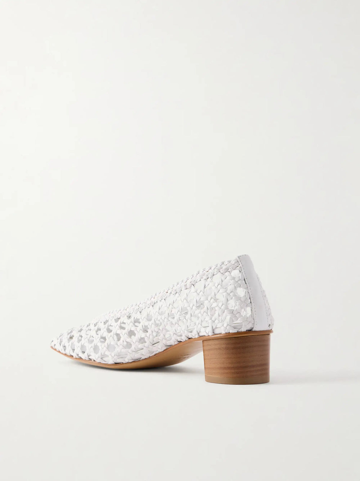 Woven 40 Leather Pumps