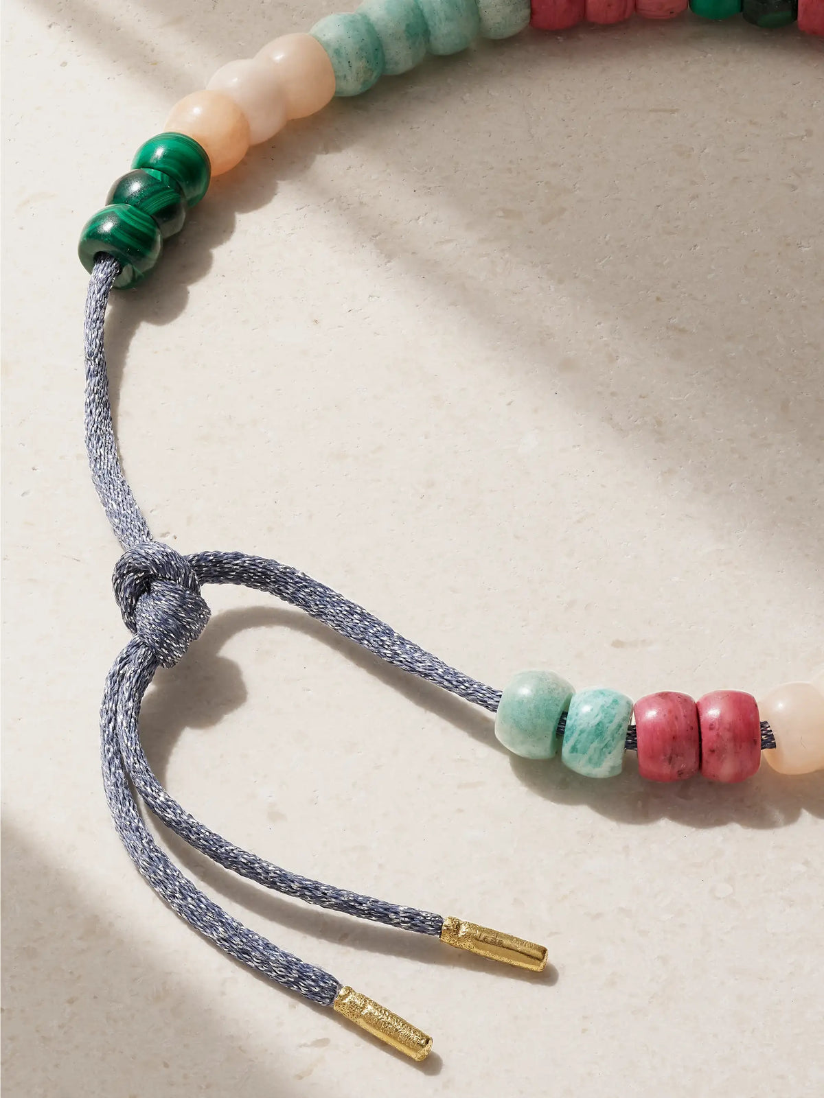 Forte Beads Cartagena 18-karat Gold And Lurex Multi-stone Necklace