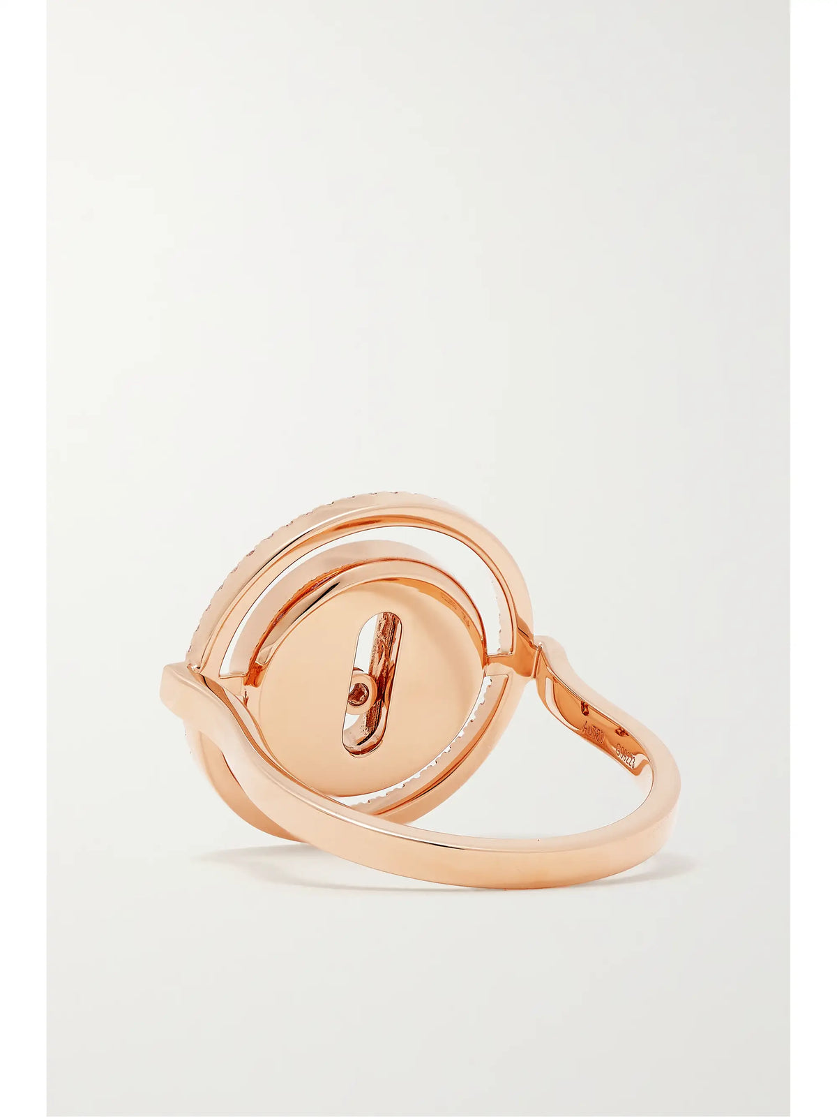 Lucky Move 18-karat Rose Gold, Onyx And Diamond Ring