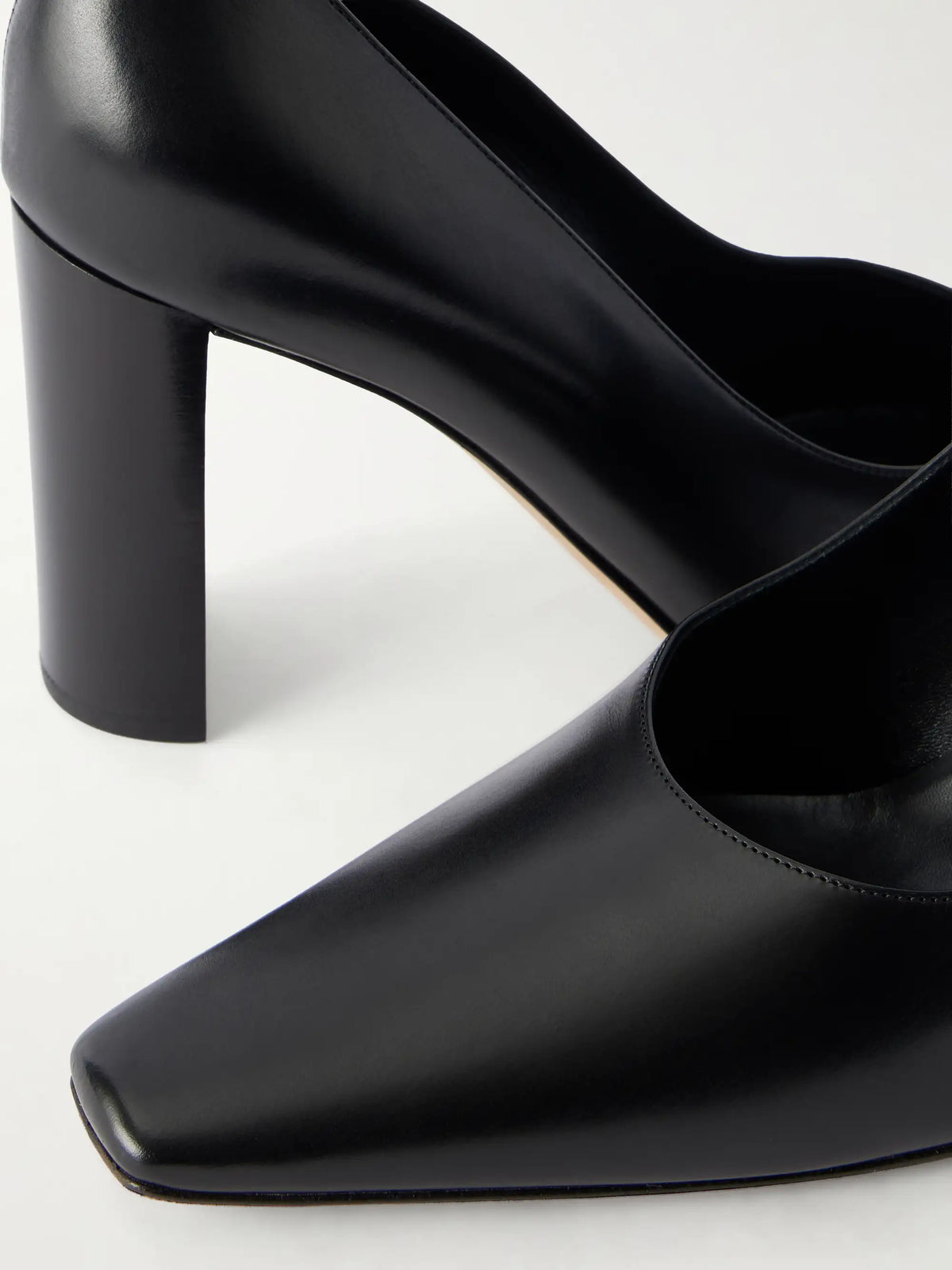 The Row Pia Leather Pumps