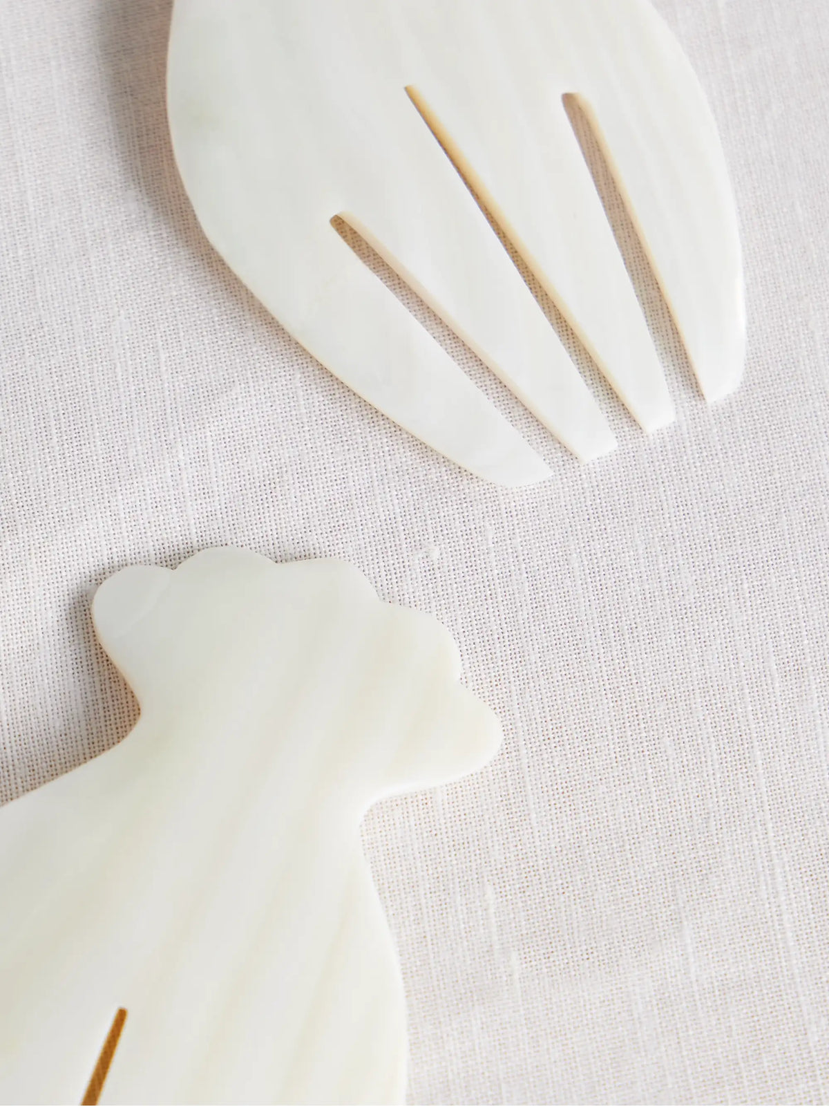 Set Of Two Mother-of-pearl Salad Hands