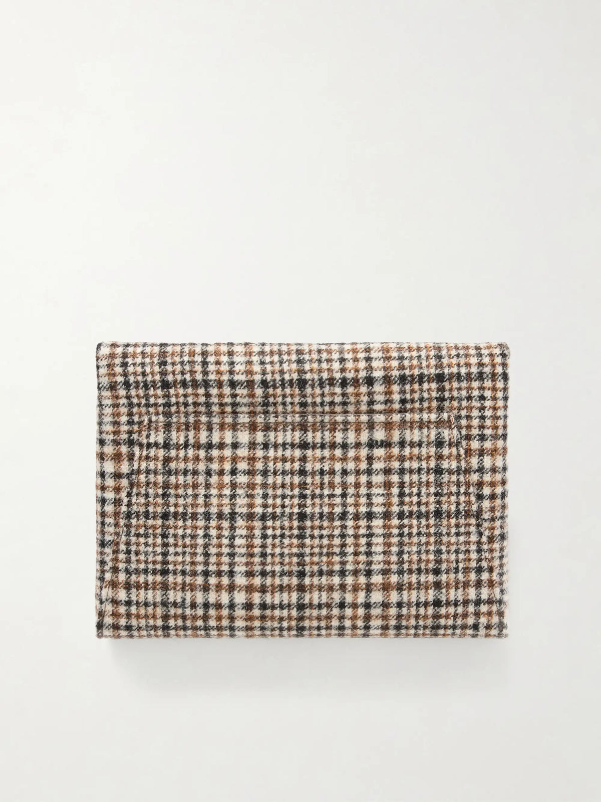 Brunello Cucinelli Checked Wool Clutch