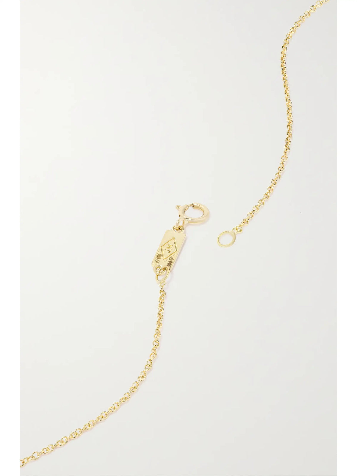 Small Open Heart 18-karat Gold Diamond Necklace