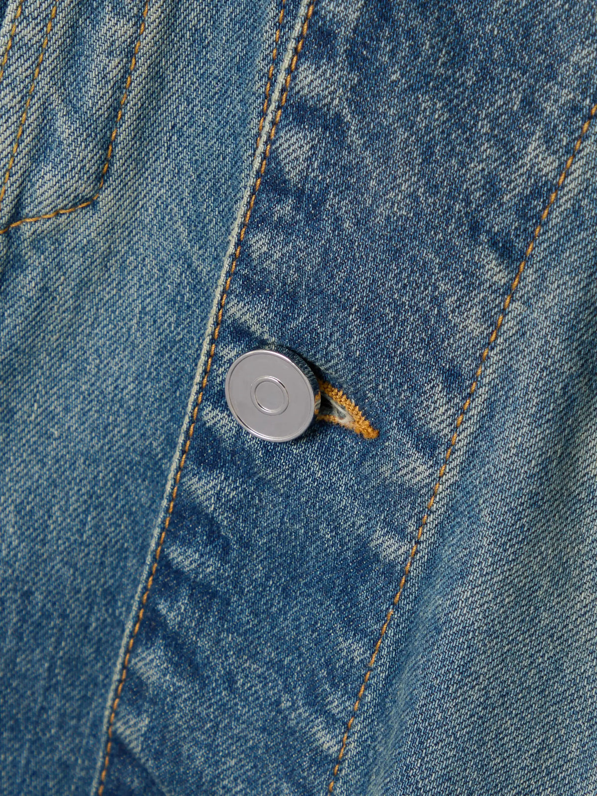 Alaïa Belted Denim Peplum Jacket