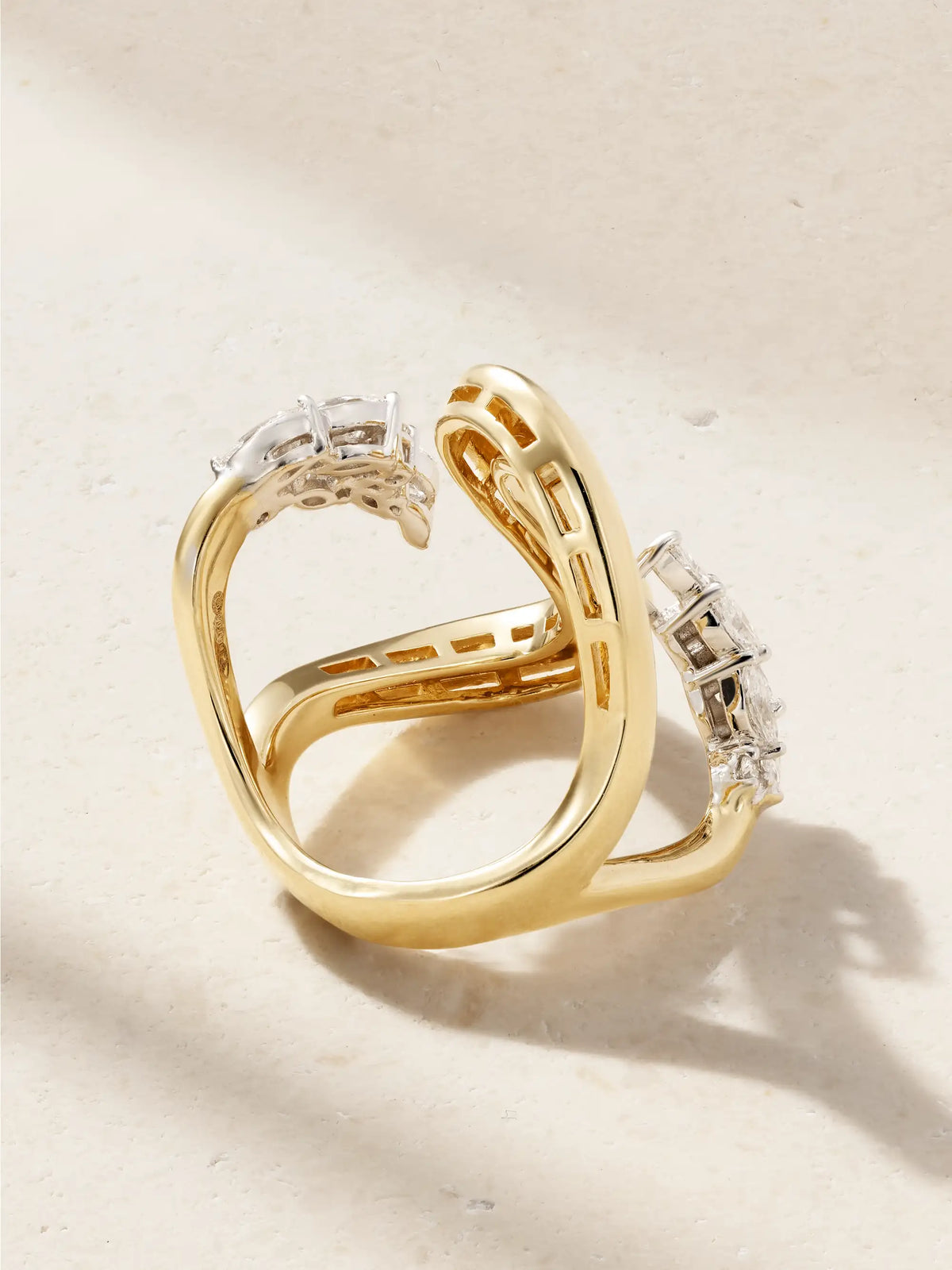 18-karat White And Yellow Gold Diamond Ring