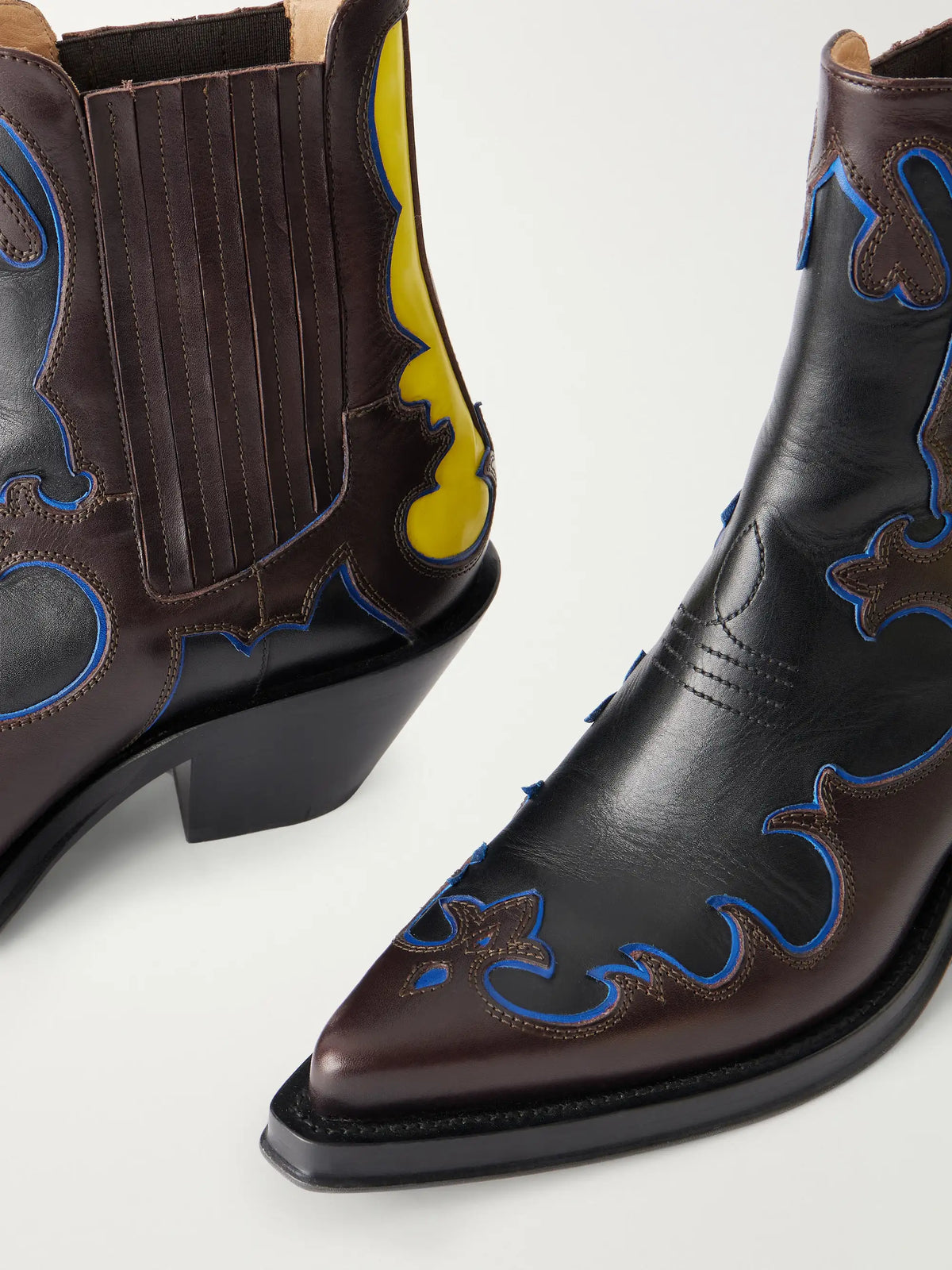 Gabriela Hearst Cassidy 90 Embossed Leather Ankle Boots