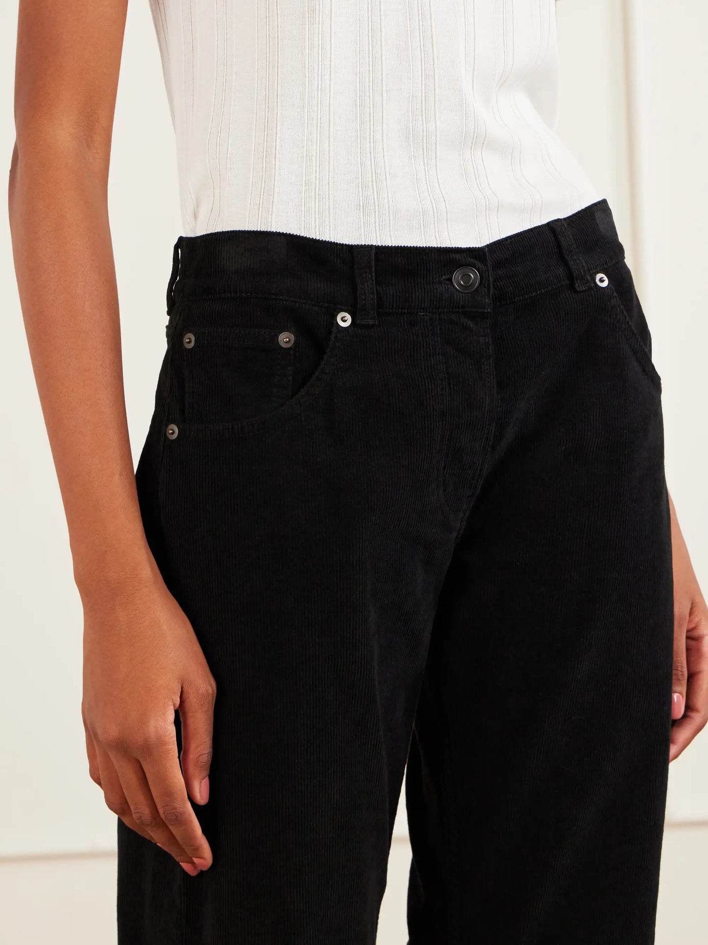 Fima Cotton-blend Corduroy Straight-leg Pants