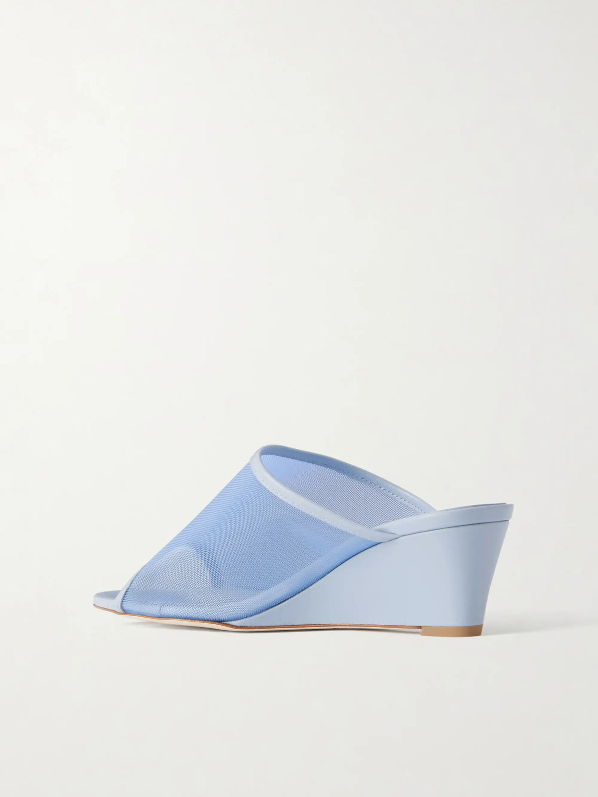 Suzanne Leather-trimmed Mesh Sandals