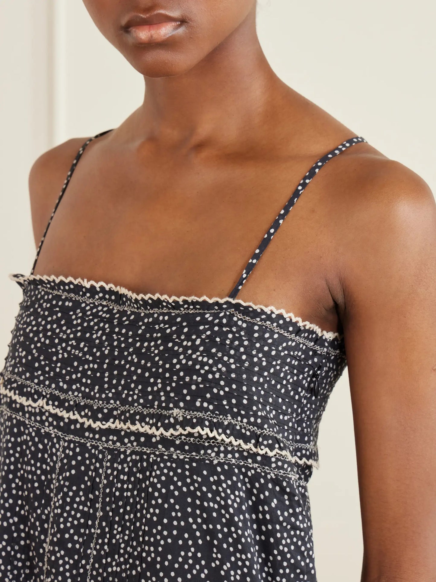Demy Printed Cotton Midi Dress