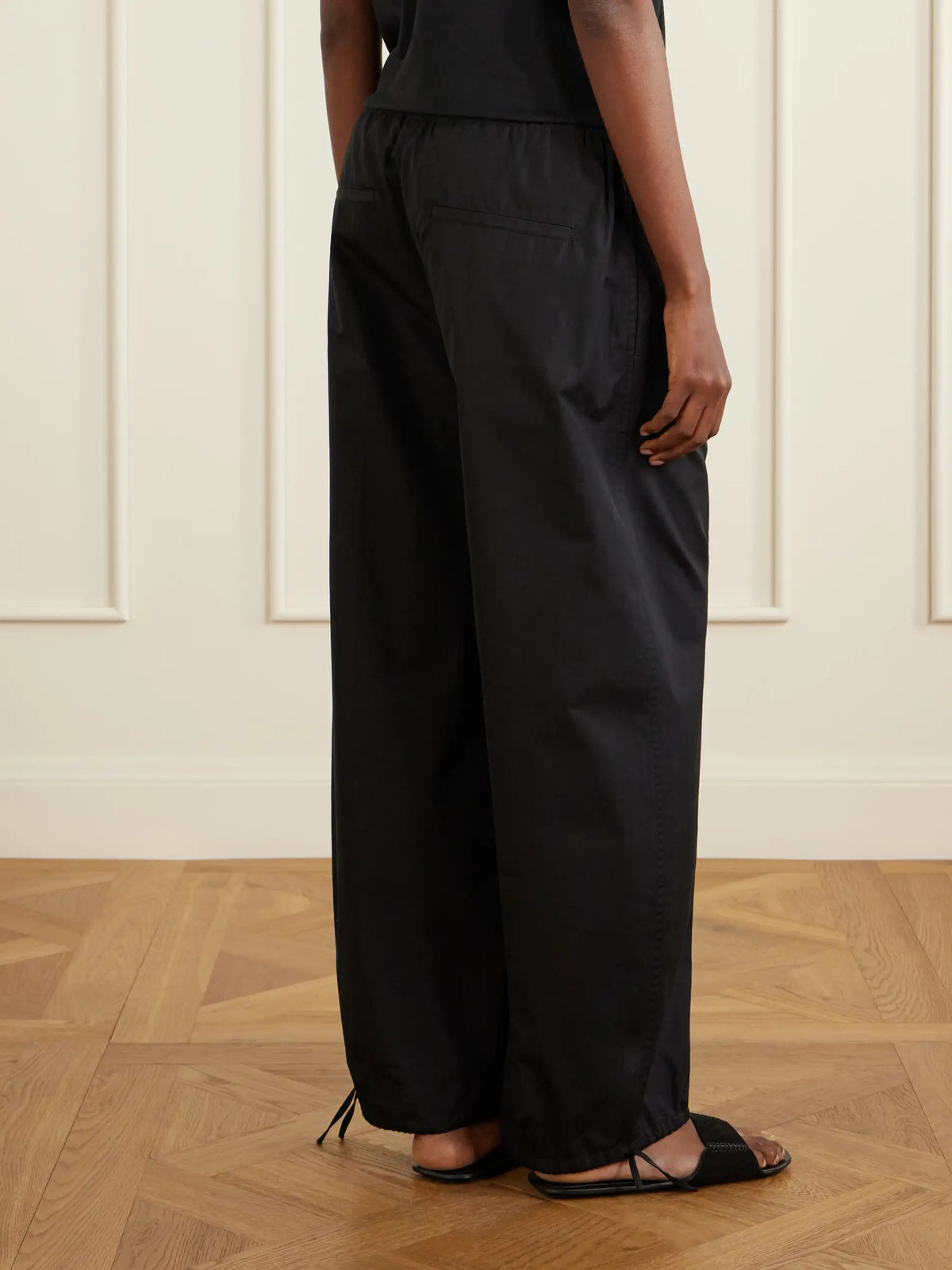 Cotton Wide-leg Cotton Balloon Pants
