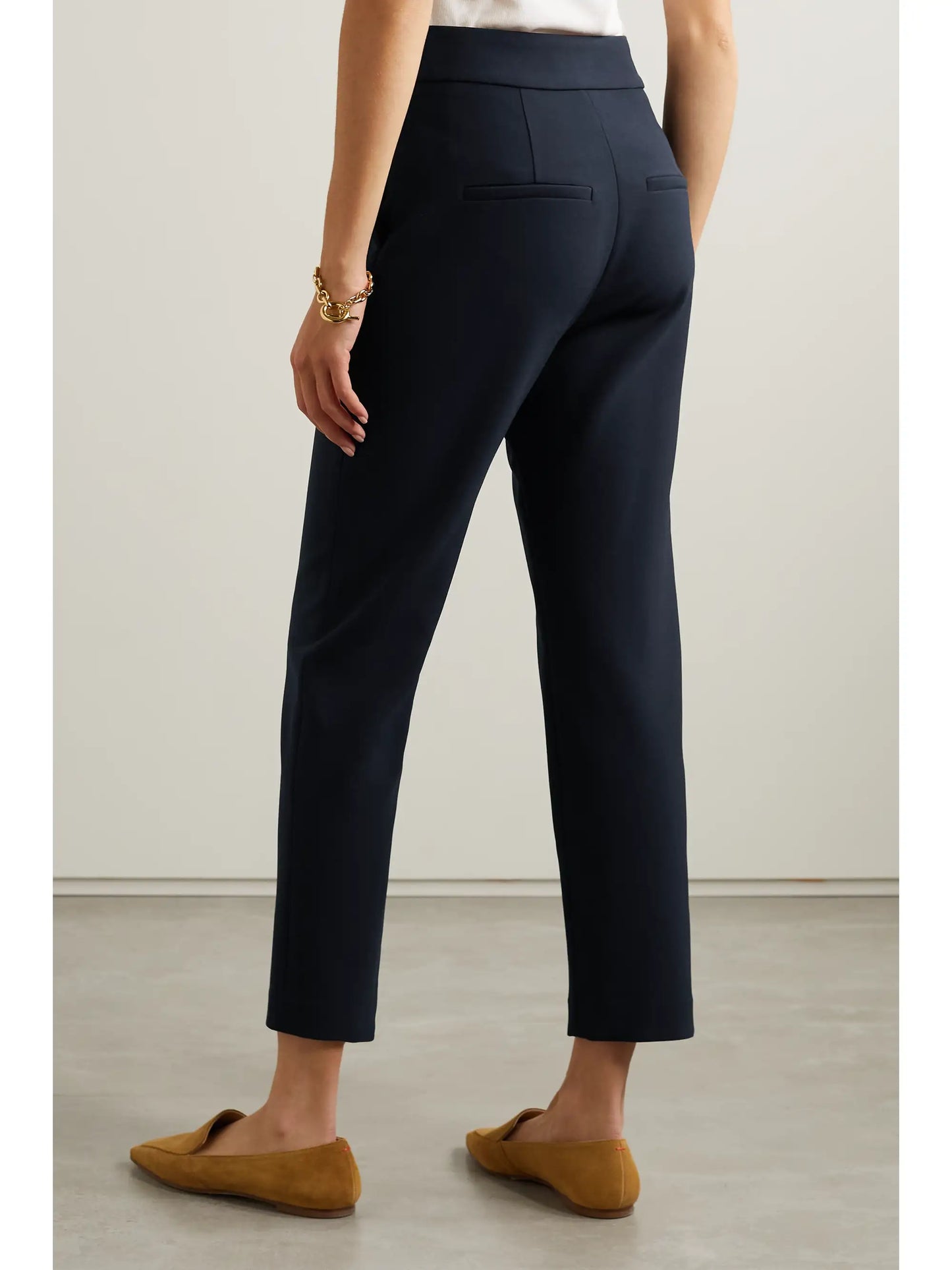 Renzo Cropped Woven Straight-leg Pants