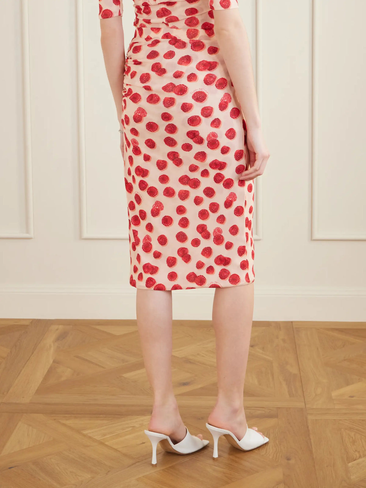 Stella McCartney Printed Mesh Midi Skirt
