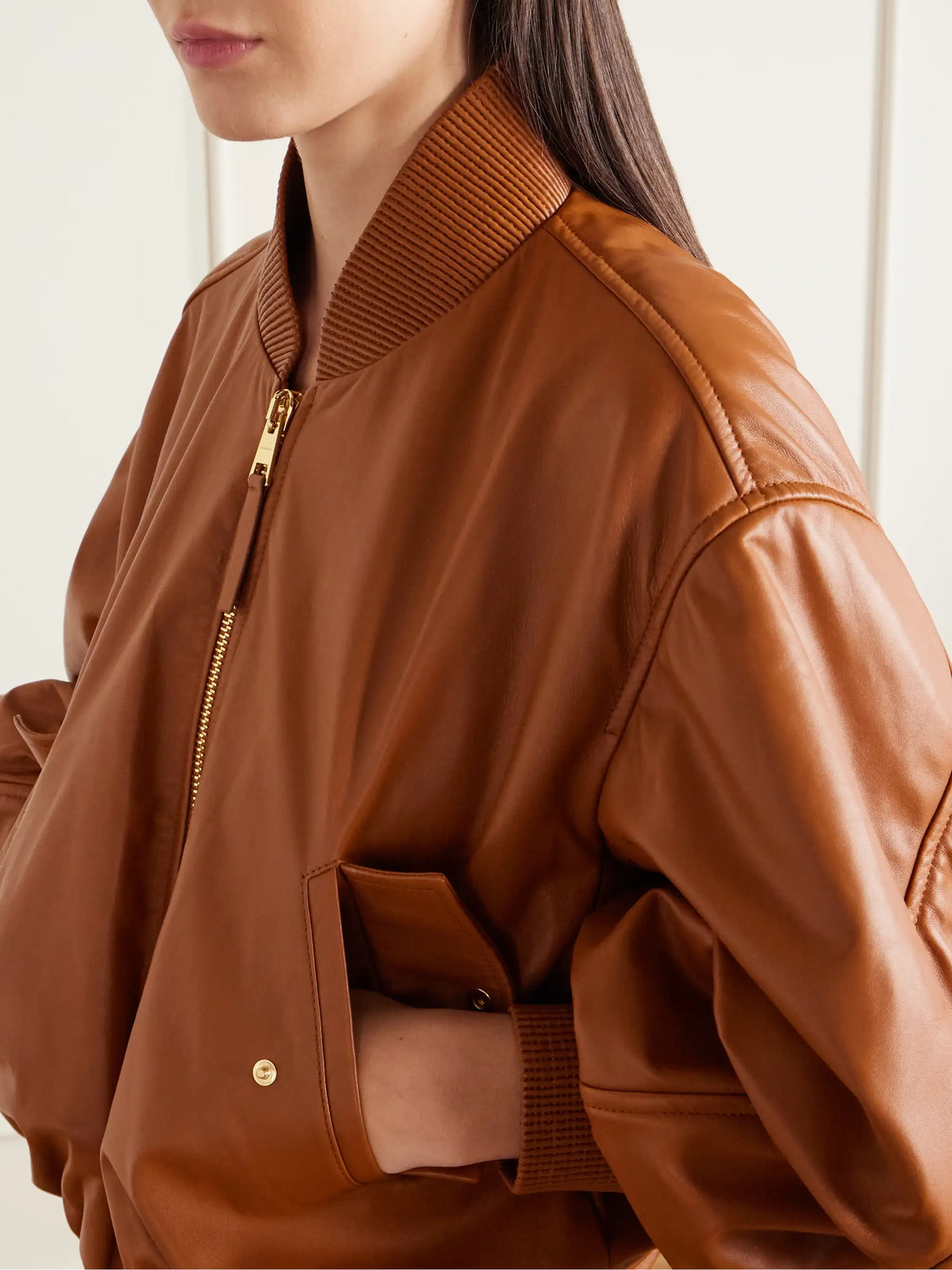 Givenchy Padded Leather Bomber Jacket