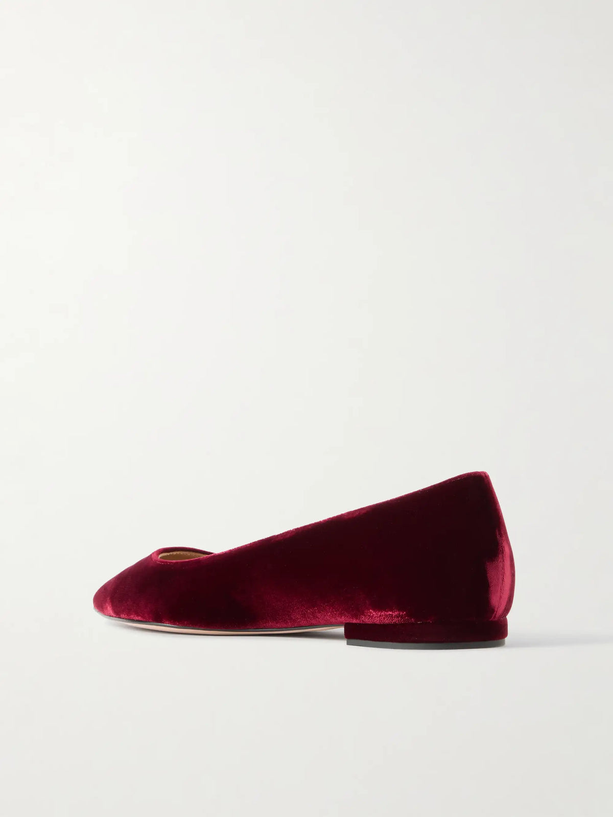 Velvet Point-toe Flats