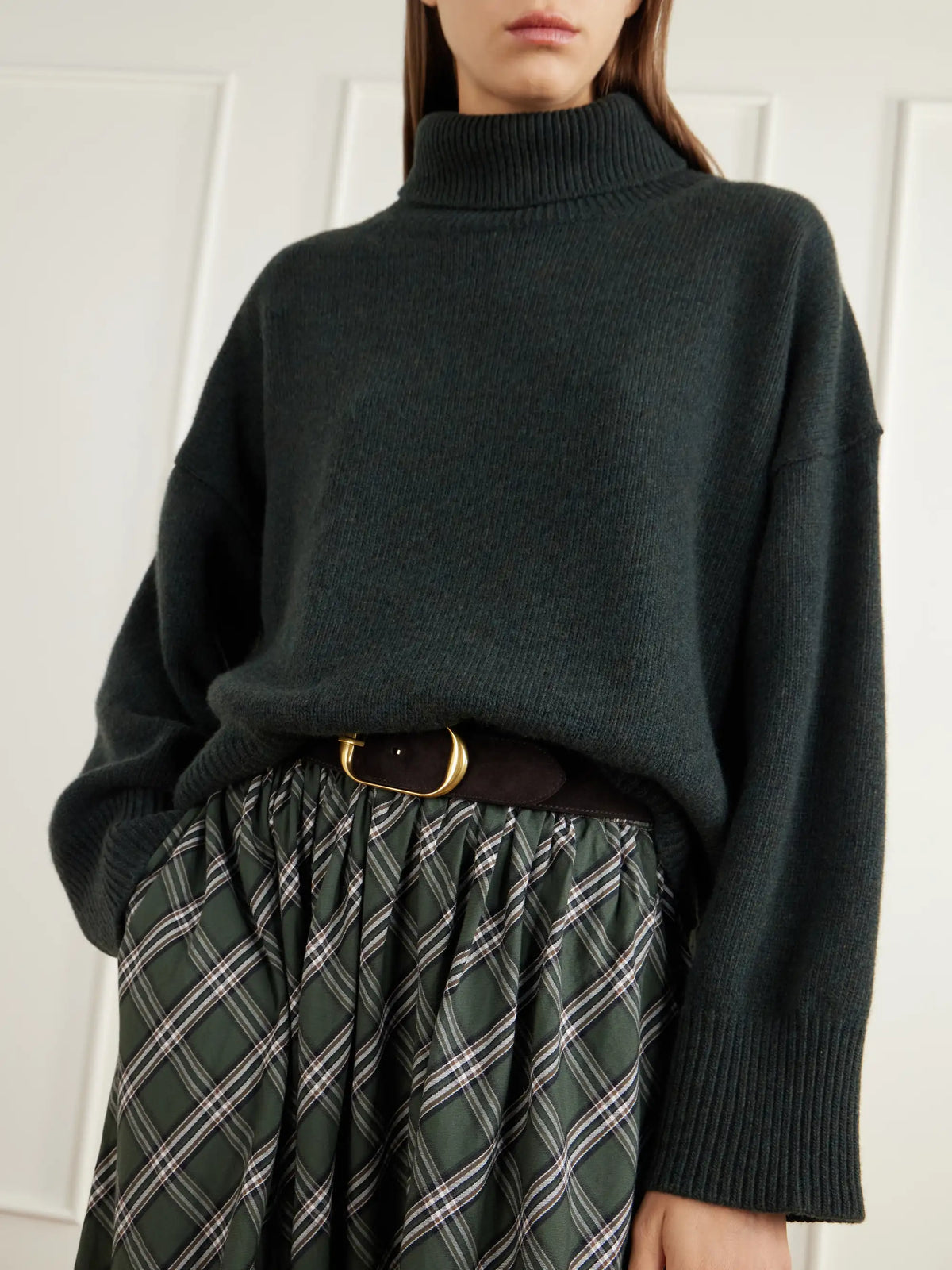 SKALL Silene Rib-trimmed Wool Turtleneck Sweater