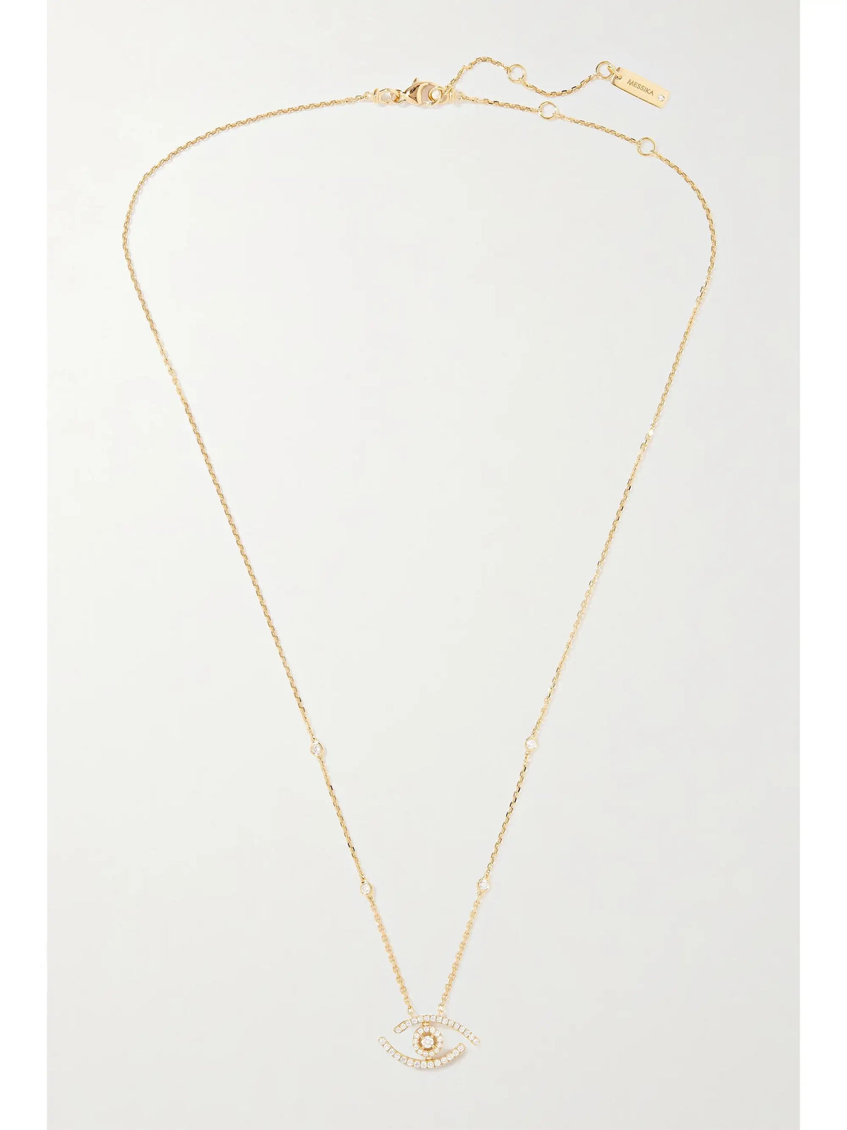 Lucky Eye 18-karat Gold Diamond Necklace