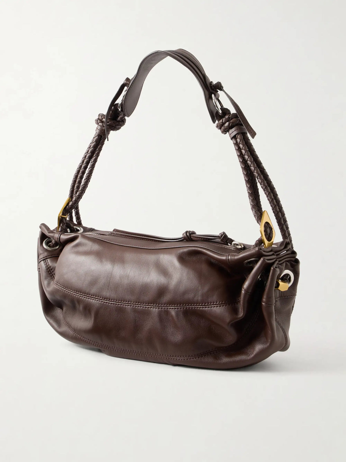 Maia Medium Braided Leather Shoulder Bag