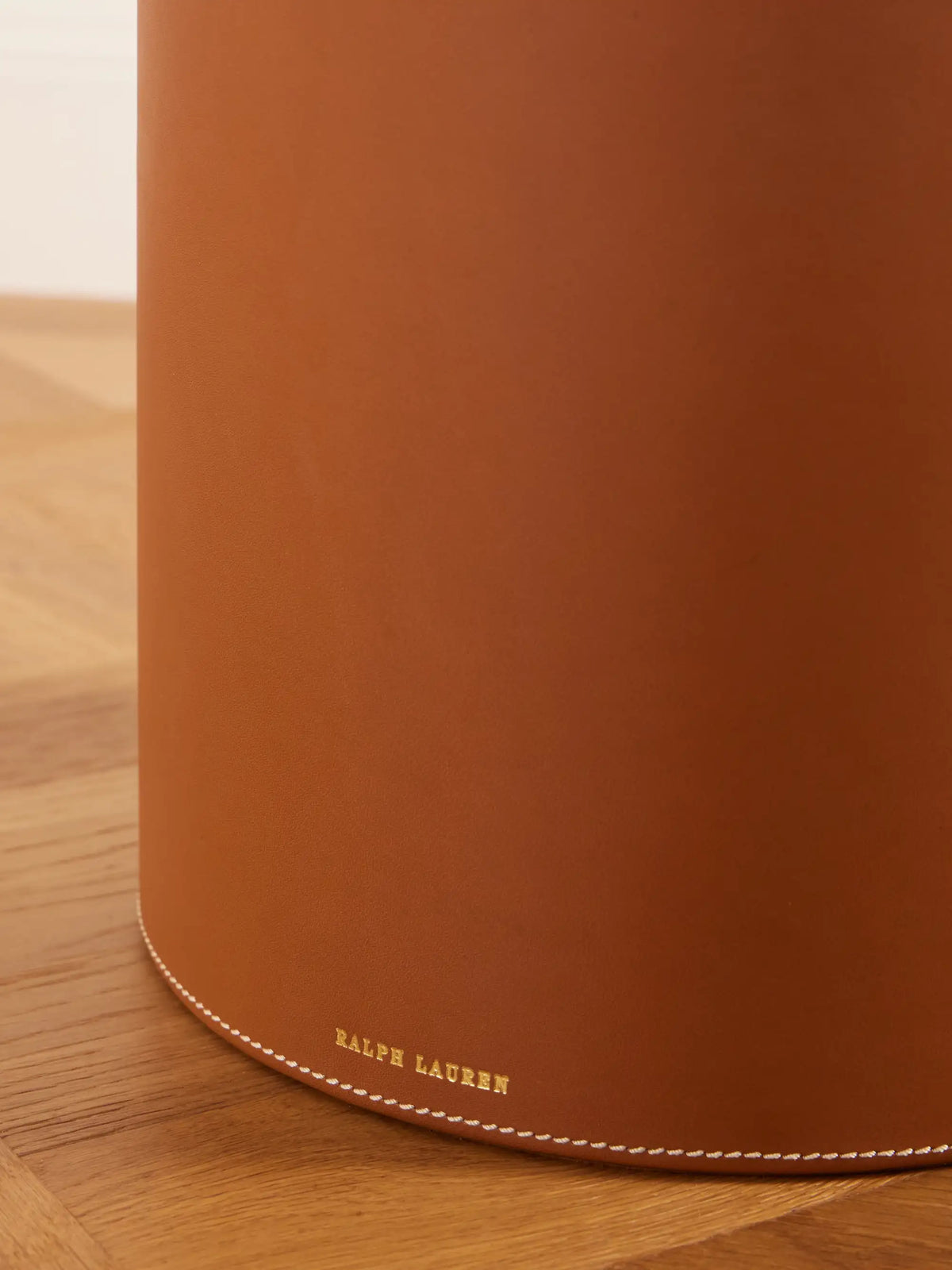 Brennan Leather Waste Bin