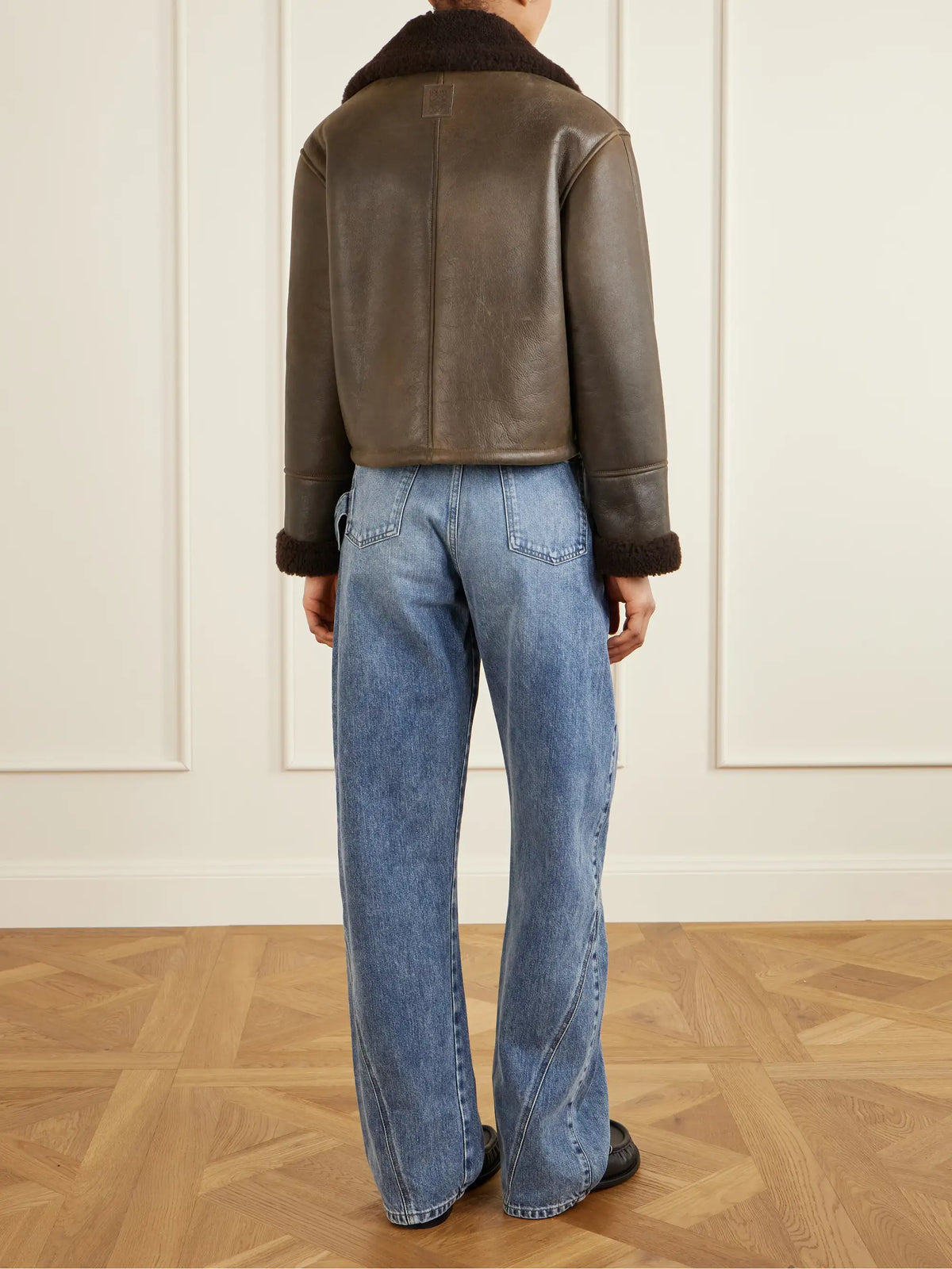 Double-breasted Shearling Jacket