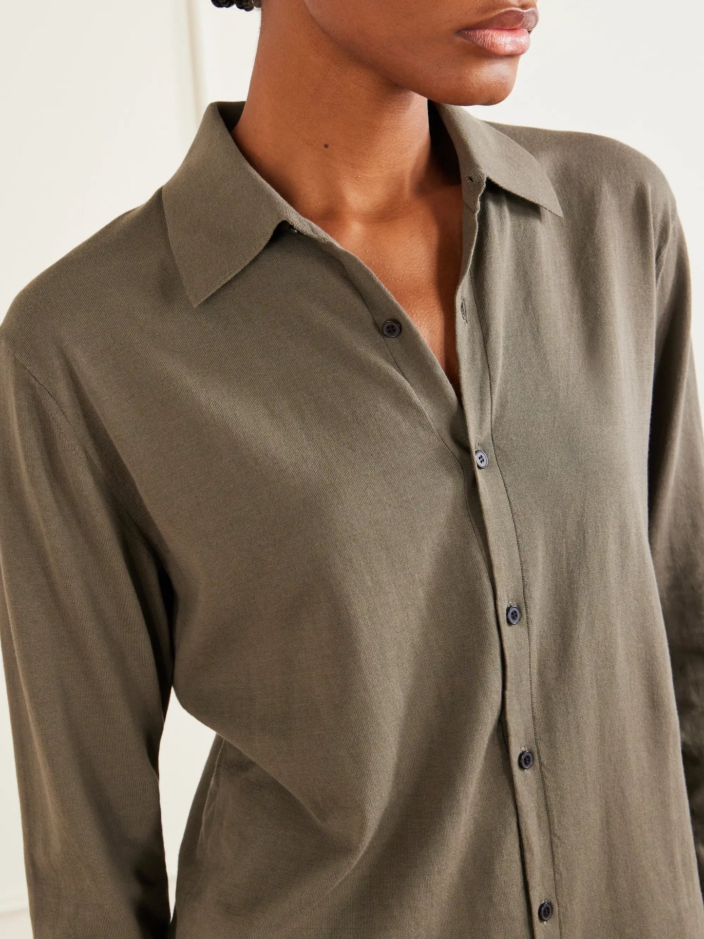 Giza Fine Knit Cotton Shirt