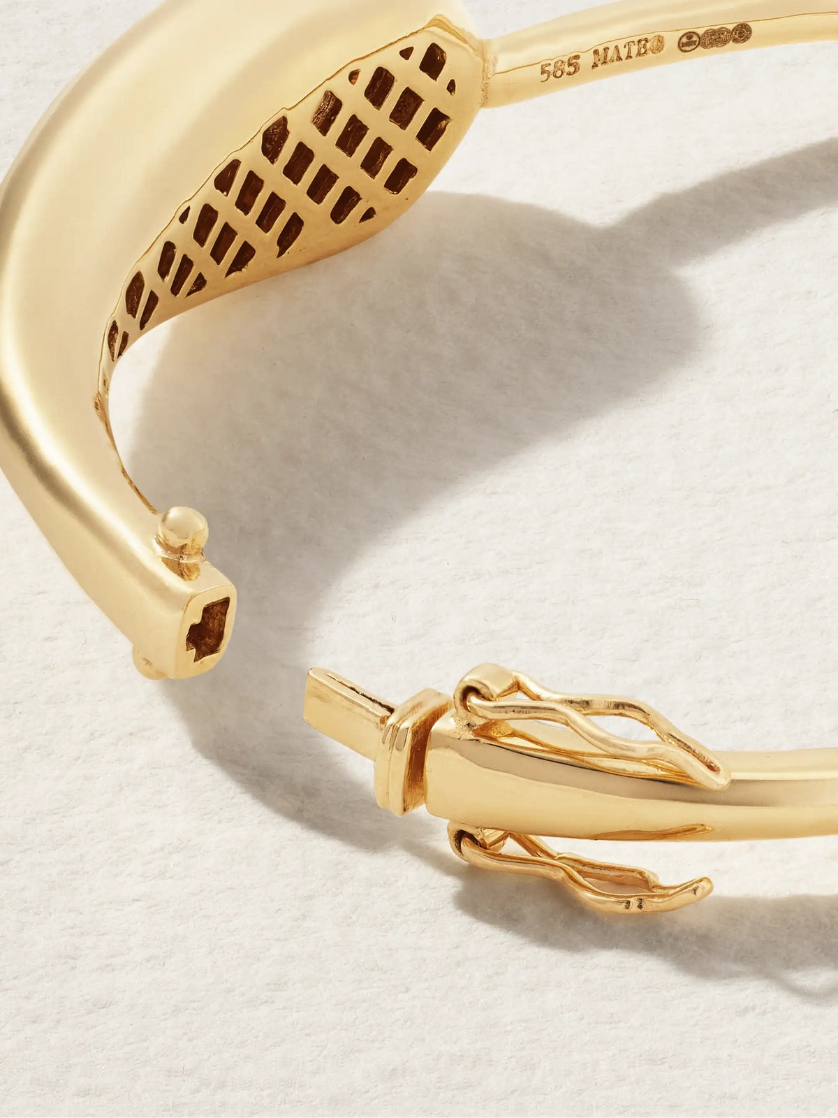 Droplet 14-karat Gold Diamond Bracelet