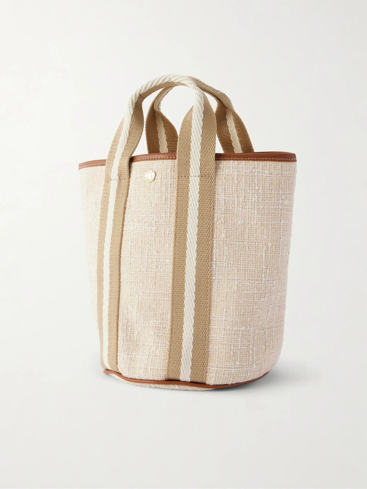 Cruise Small Leather-trimmed Tweed Tote