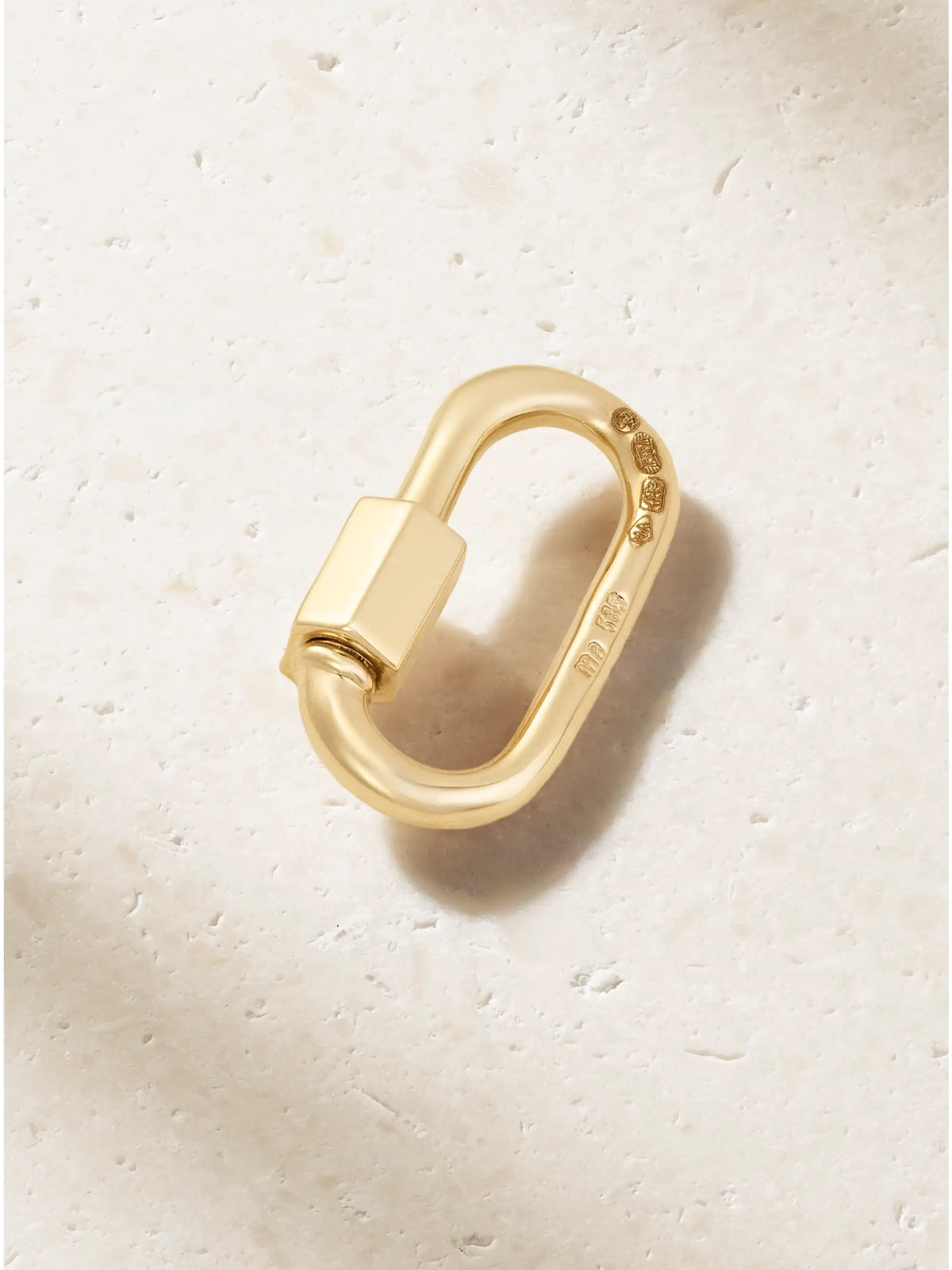 Solo Baguette Babylock 14-karat Gold Diamond Pendant