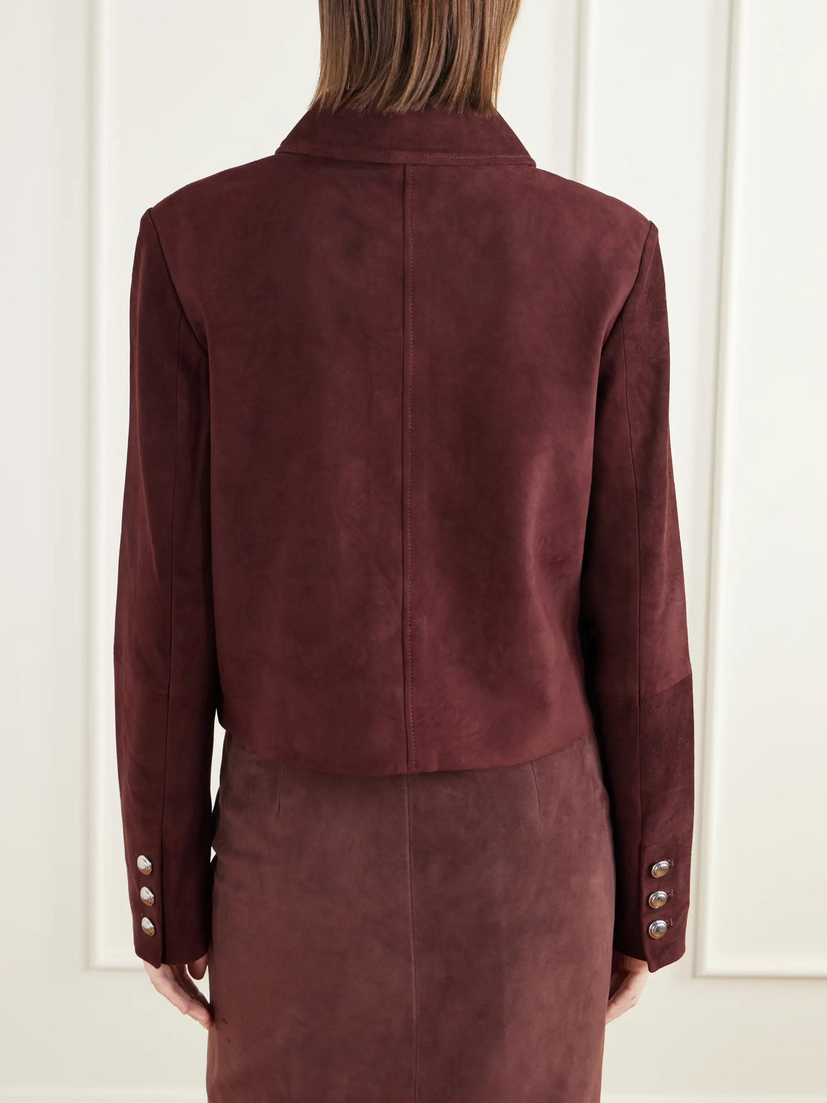 Altuzarra Astley Cropped Suede Jacket