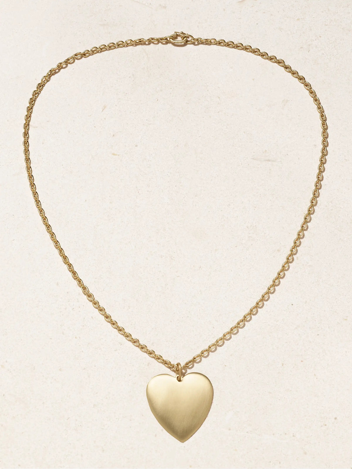Large Heart 18-karat Gold Necklace