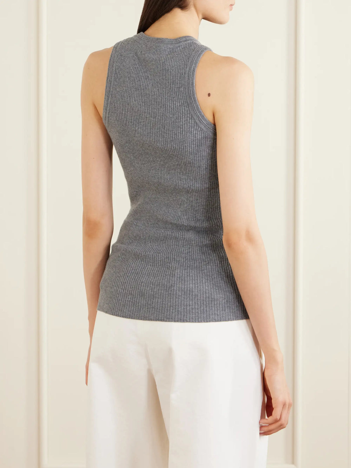 LISA YANG Amaya Cotton And Cashmere-blend Tank Top