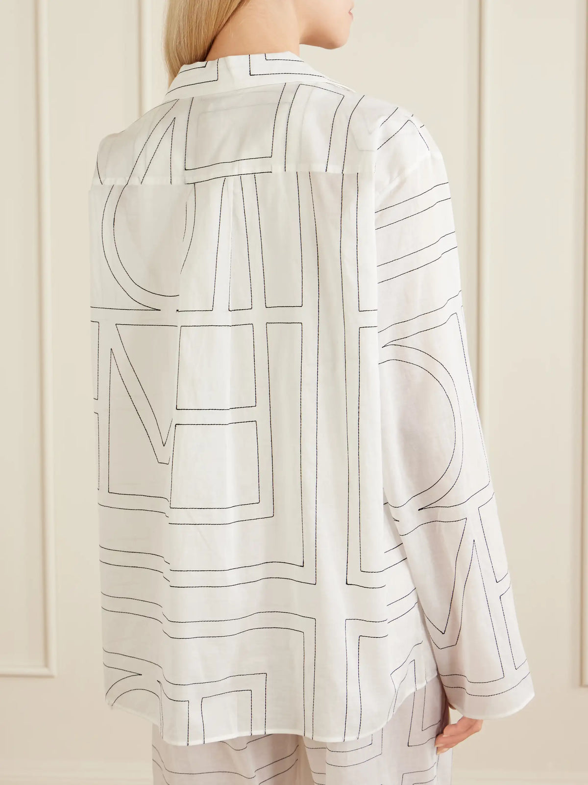 Embroidered Organic Cotton And Lyocell-blend Shirt