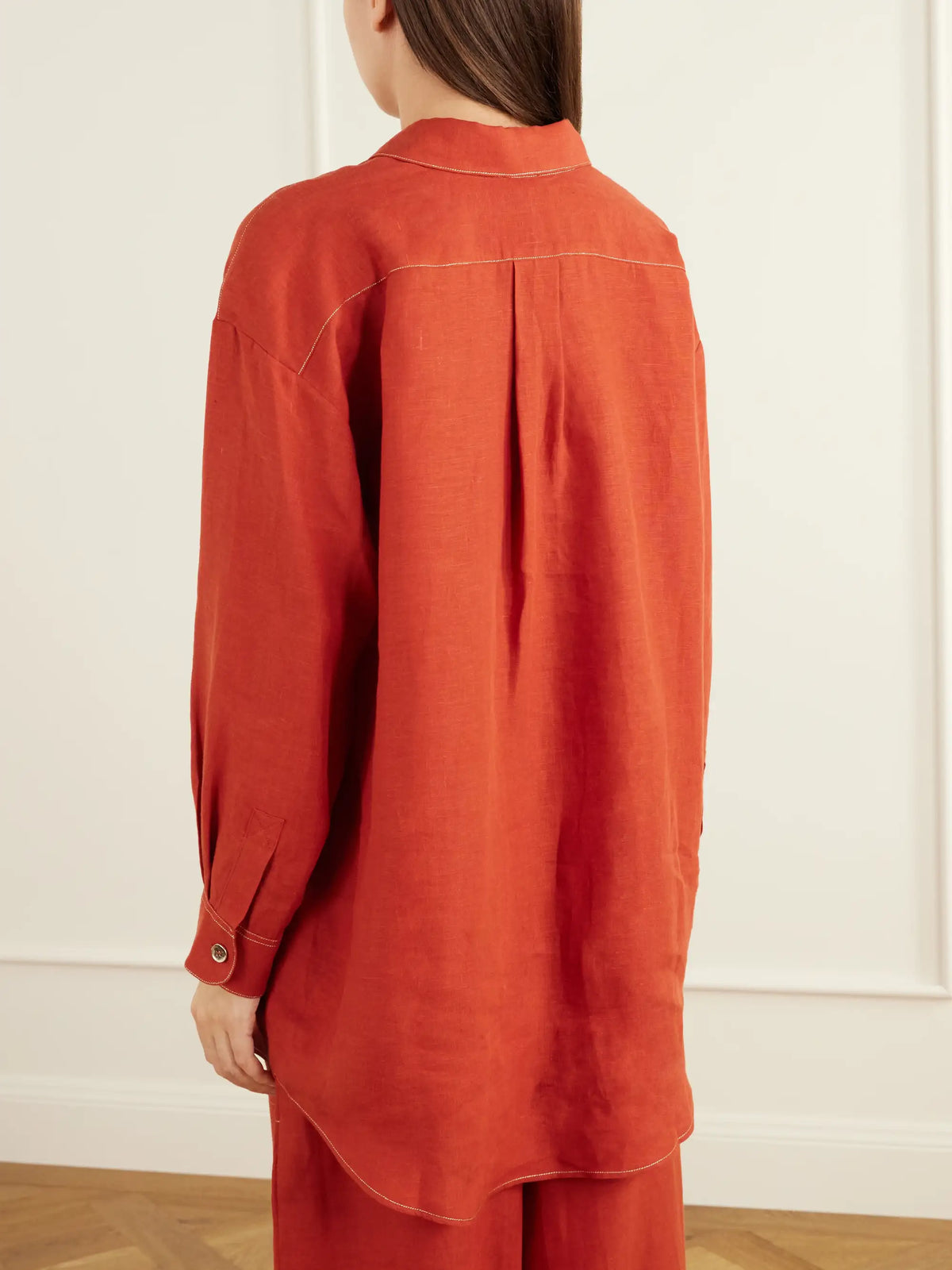 Eres Flashing Woven Linen Shirt