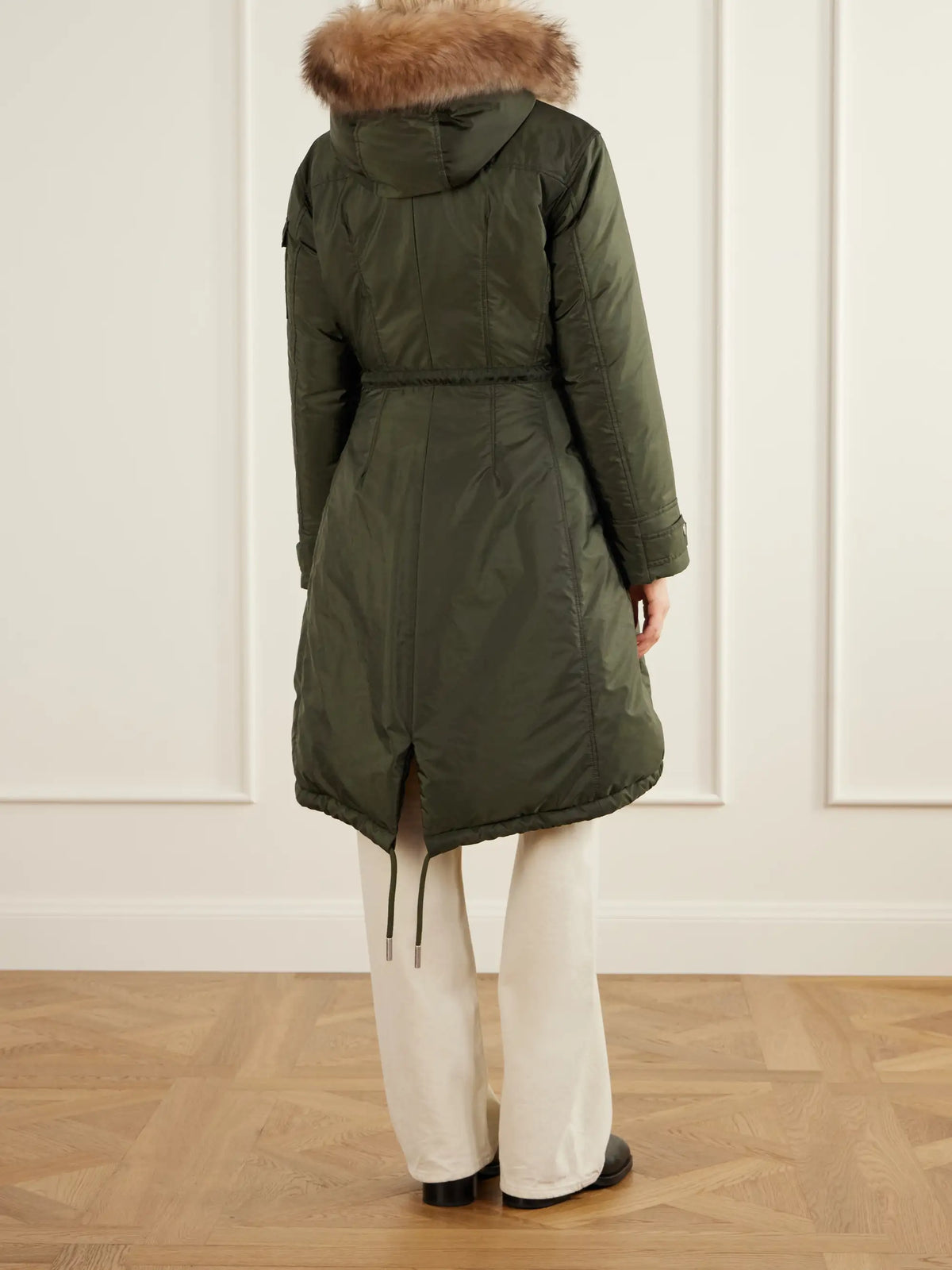Moncler Moustique Shearling-trimmed Shell Jacket