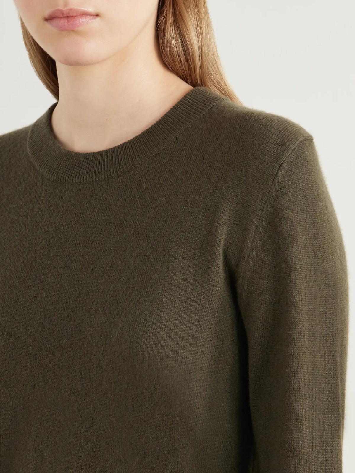 La Ligne Solid Lean Lines Cashmere Sweater