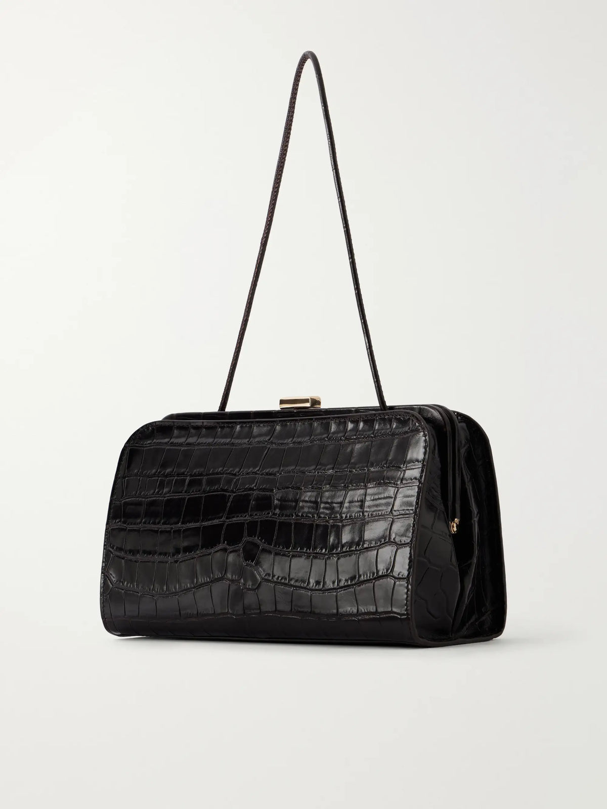 Loeffler Randall Zella Croc-effect Leather Clutch