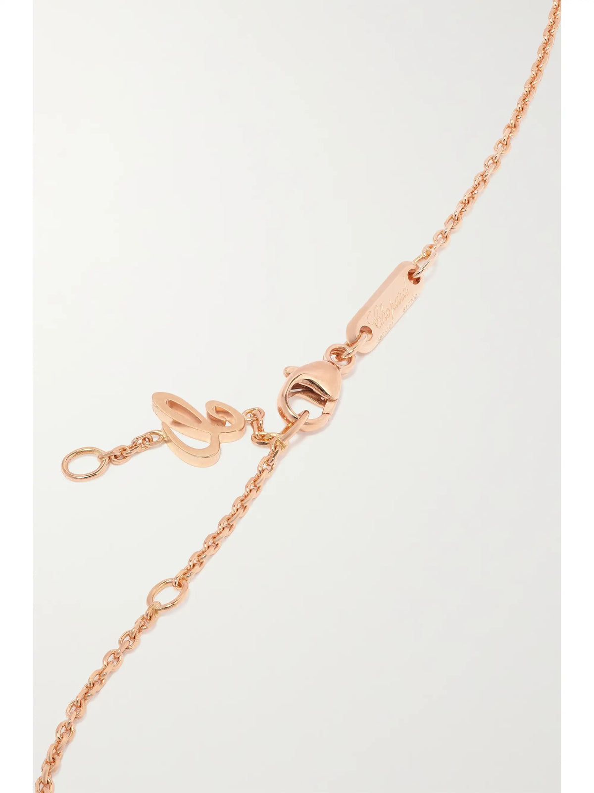 Ice Cube Pure 18-karat Rose Gold Diamond Necklace