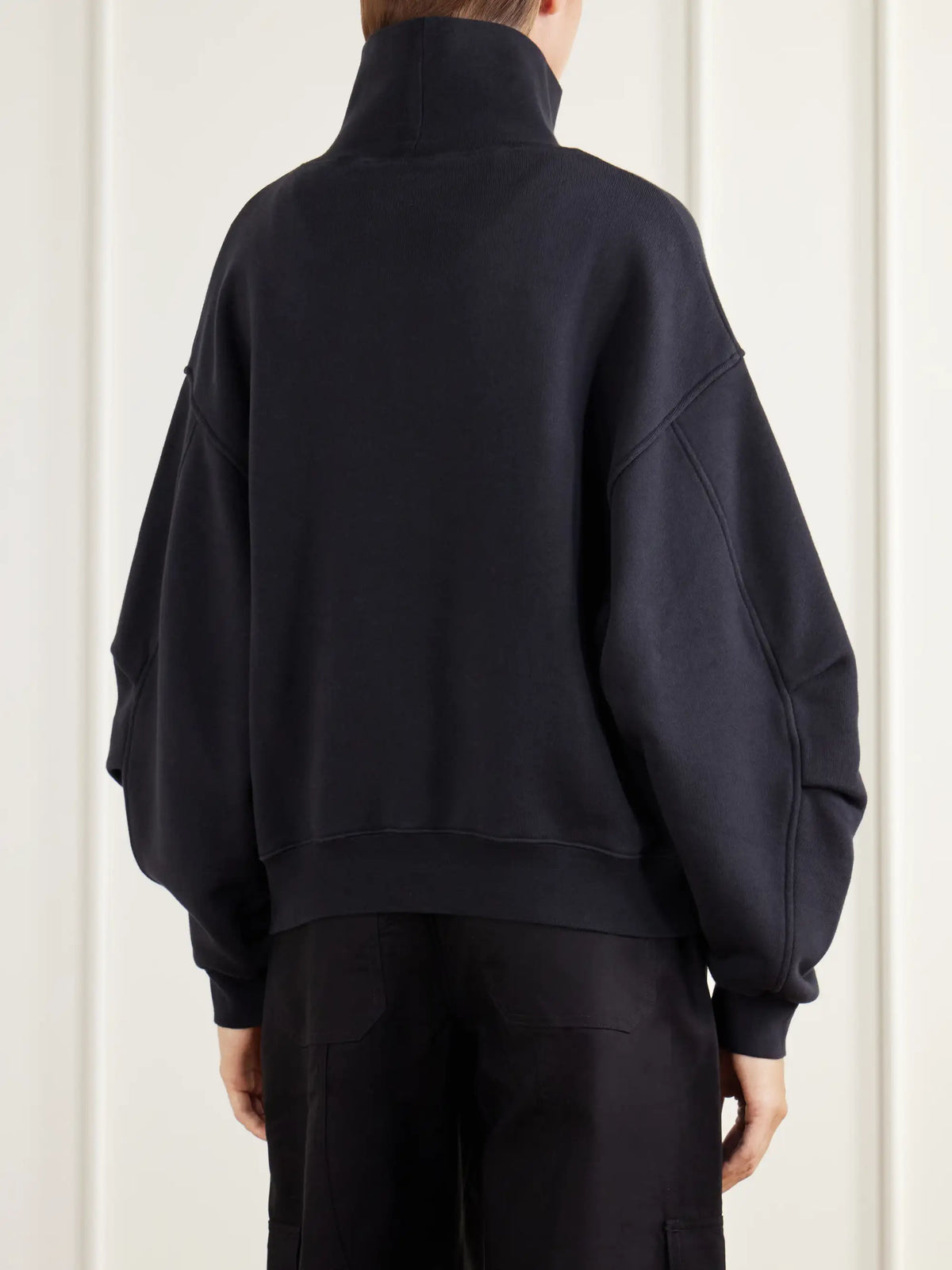 AGOLDE Jenning Cotton-fleece Turtleneck Sweatshirt