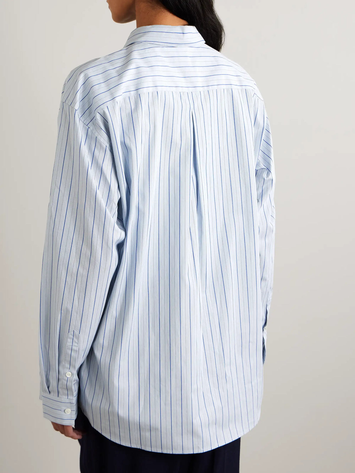 TOTEME Striped Cotton-poplin Shirt